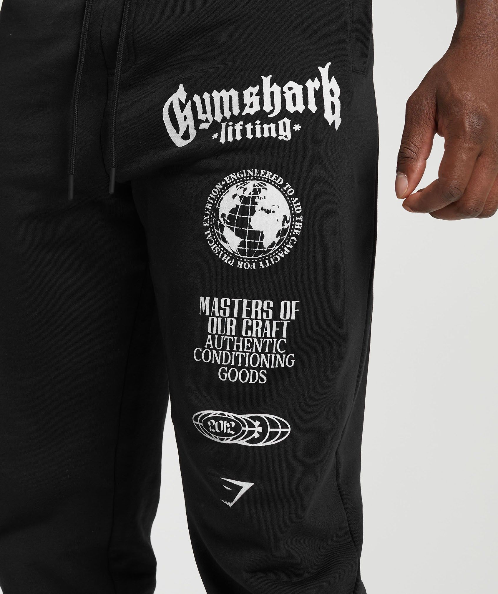 Gymshark Global Lifting Oversized Essential Pants - Black sold by Gymshark product image thumbnail 5