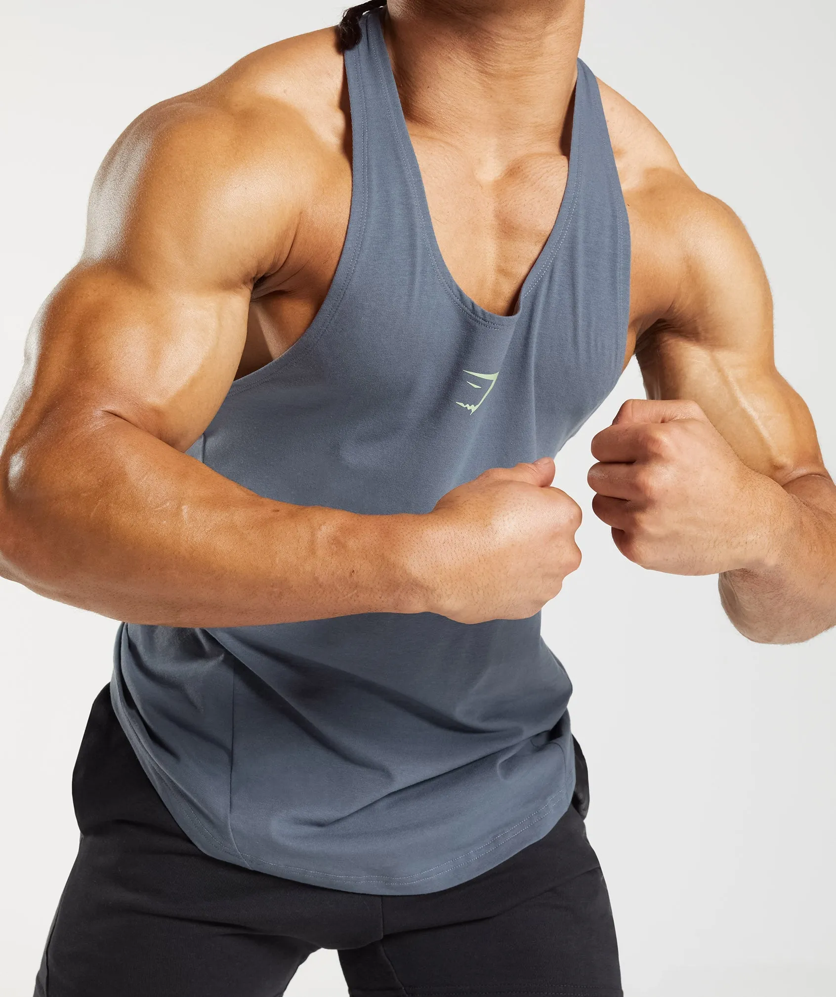 Gymshark Bold Stringer - Evening Blue sold by Gymshark product image thumbnail 5