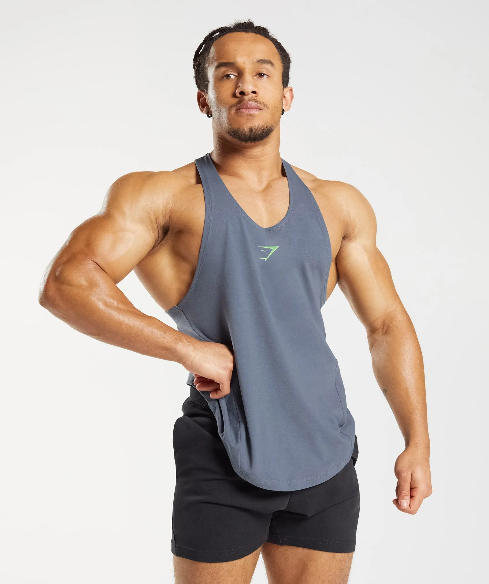 Gymshark Bold Stringer - Evening Blue sold by Gymshark