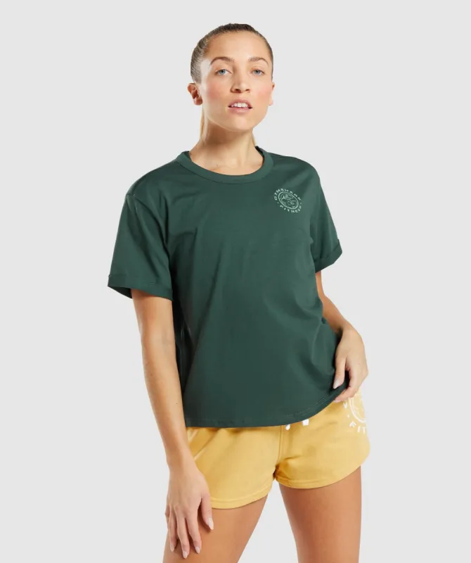 Gymshark Legacy Graphic Tee - Dark Green sold by Gymshark