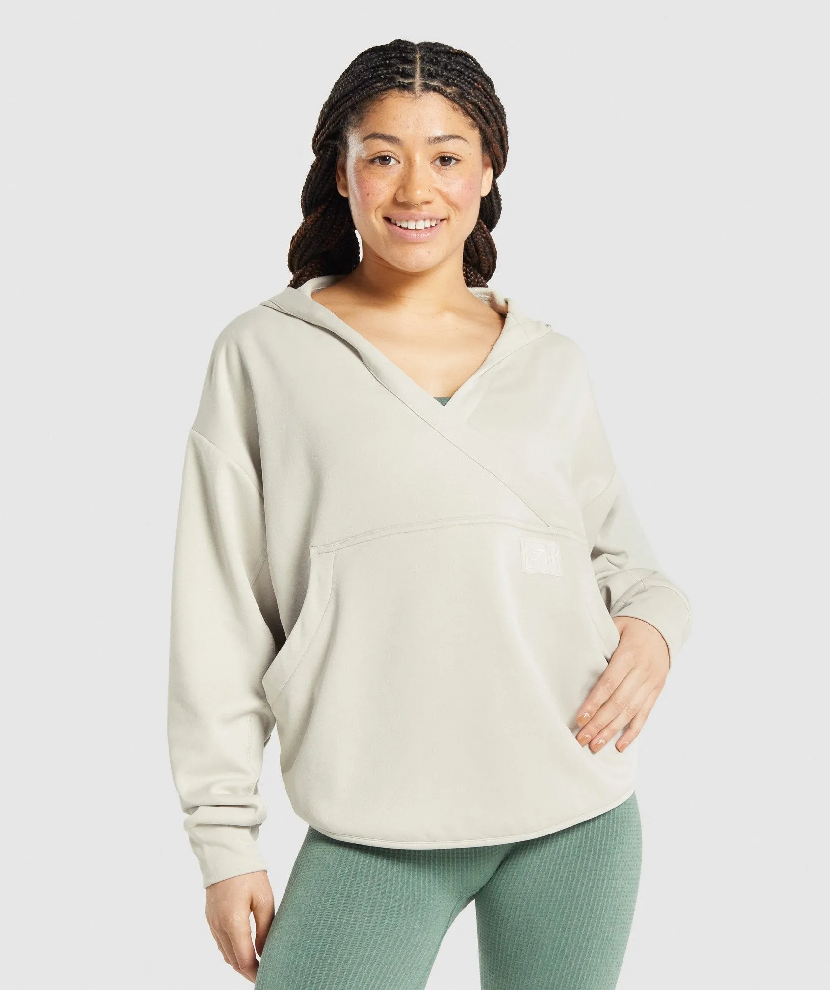 Gymshark Pause Cosy Hoodie - Grey sold by Gymshark