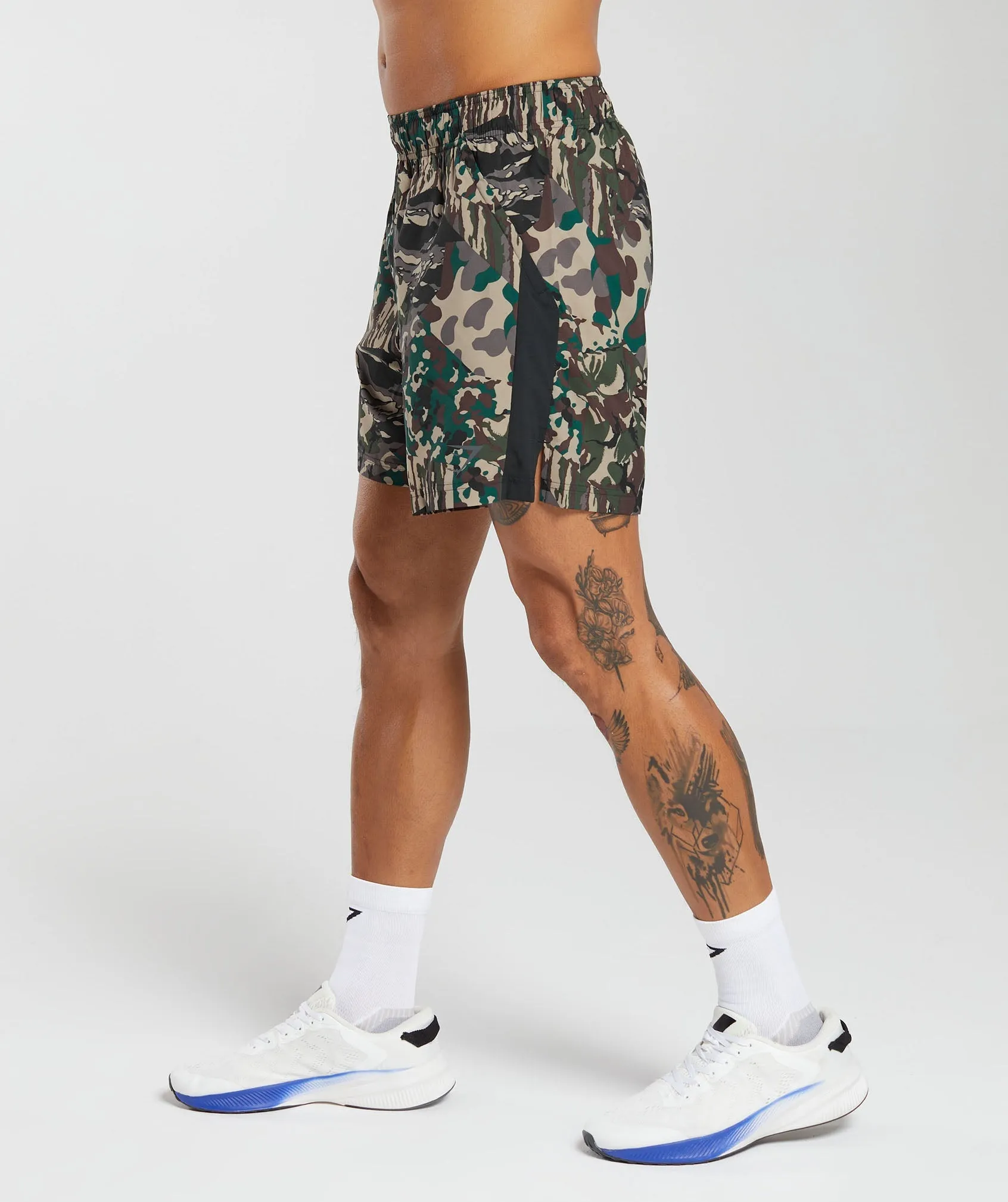 Gymshark Sport 7" Shorts - Cement Brown/Black Print sold by Gymshark product image thumbnail 3