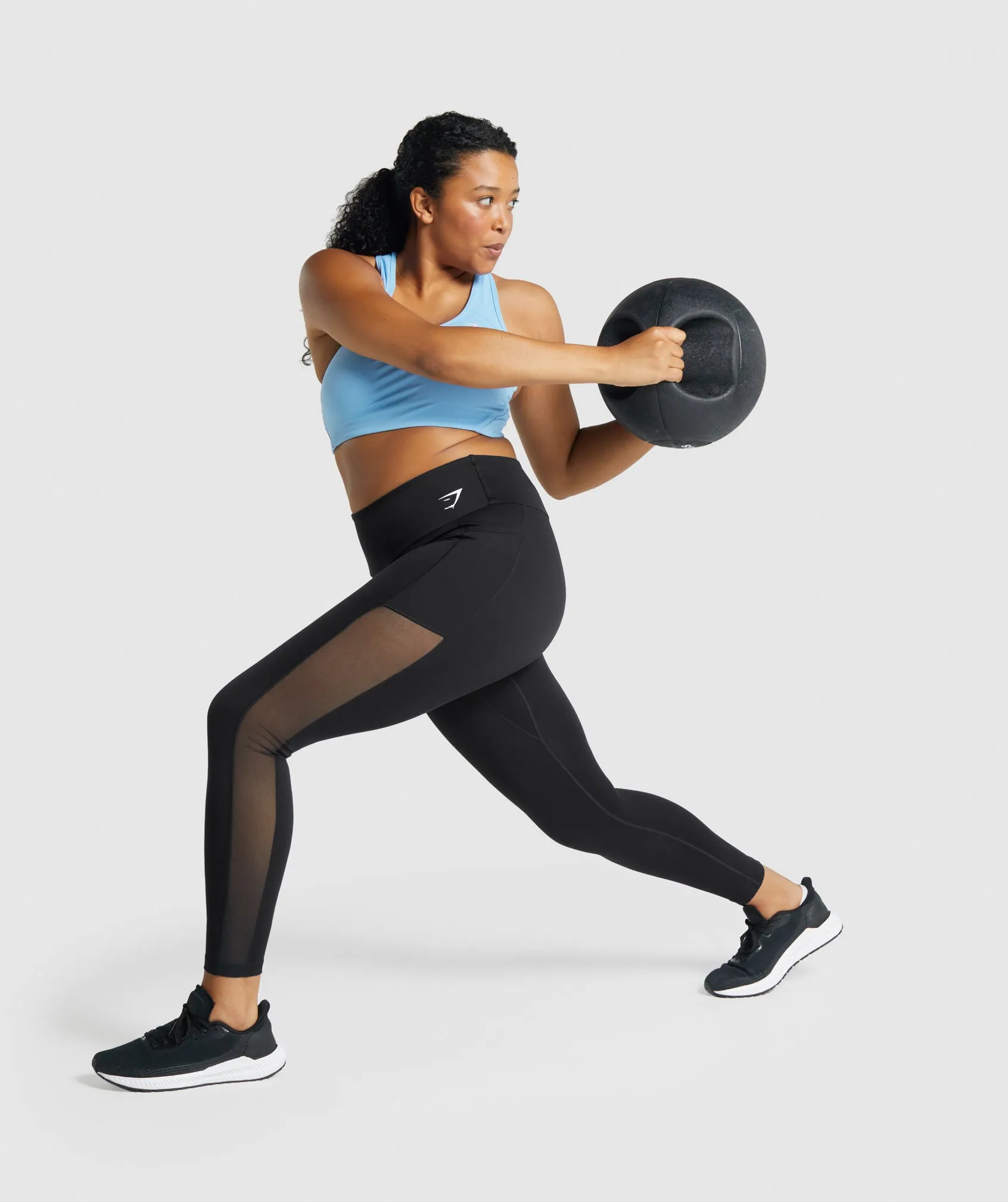 Gymshark Training Mesh Pocket Leggings - Black sold by Gymshark product image thumbnail 4