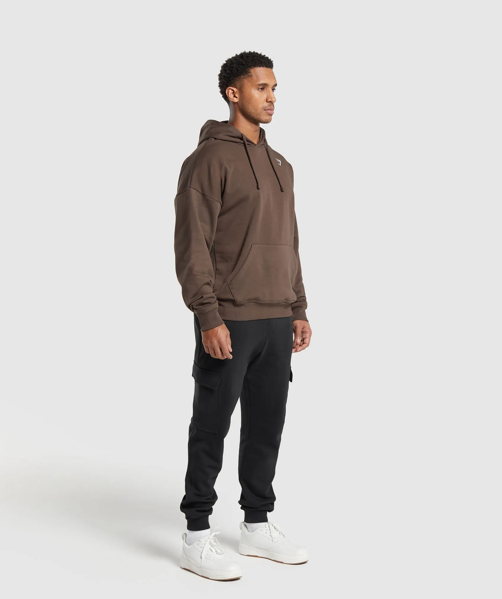 Gymshark Crest Oversized Hoodie - Walnut Brown sold by Gymshark product image thumbnail 4