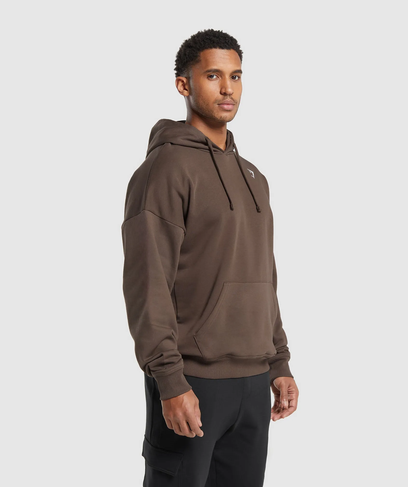 Gymshark Crest Oversized Hoodie - Walnut Brown sold by Gymshark product image thumbnail 3