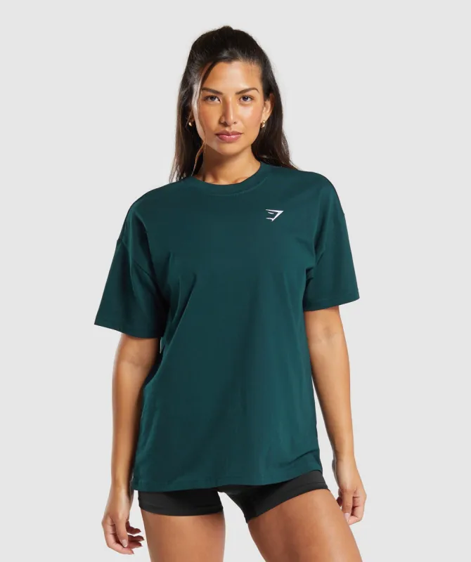 Gymshark Training Oversized T-Shirt - Strong Teal sold by Gymshark