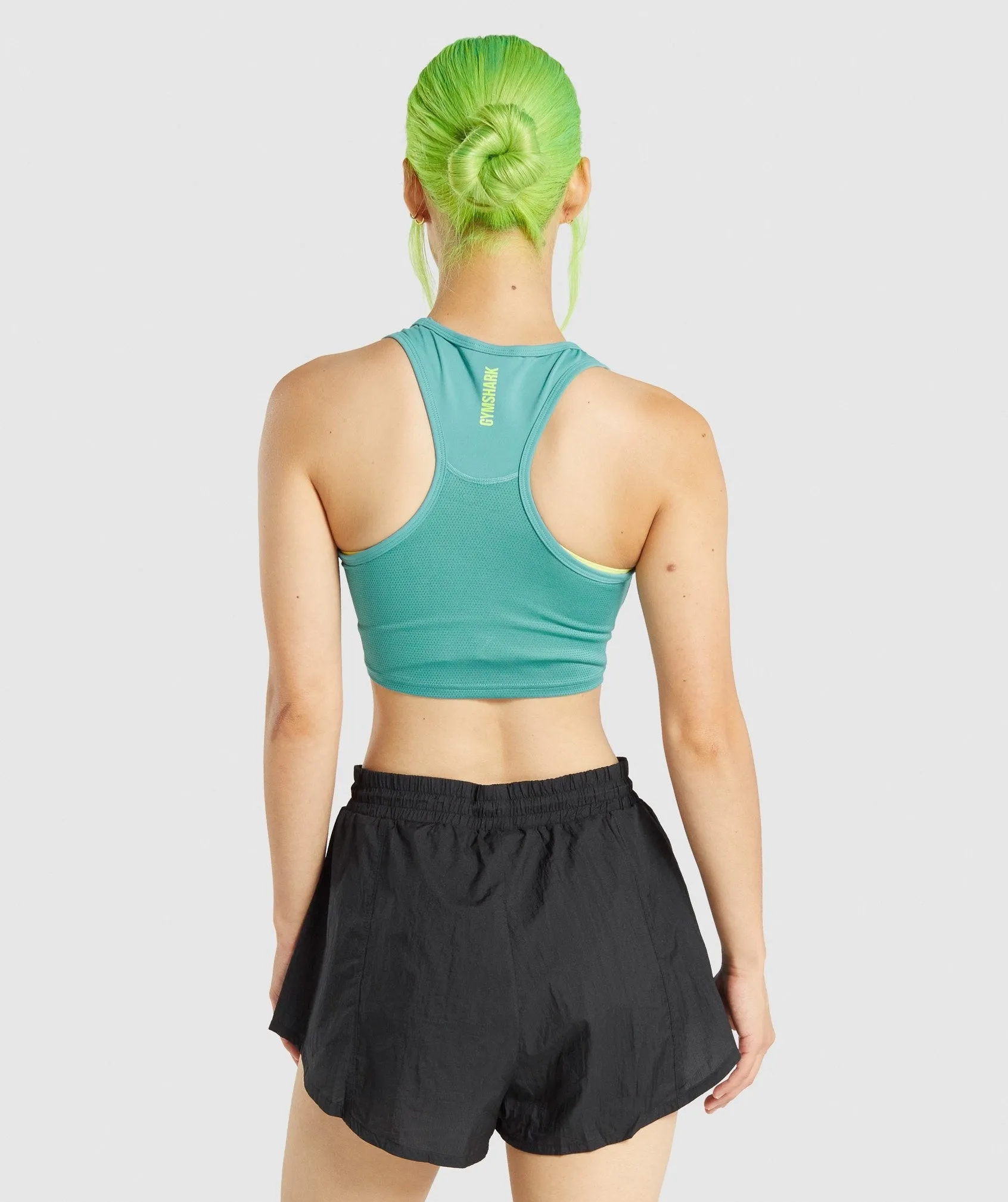 Gymshark Pulse Crop Tank - Teal sold by Gymshark product image thumbnail 2