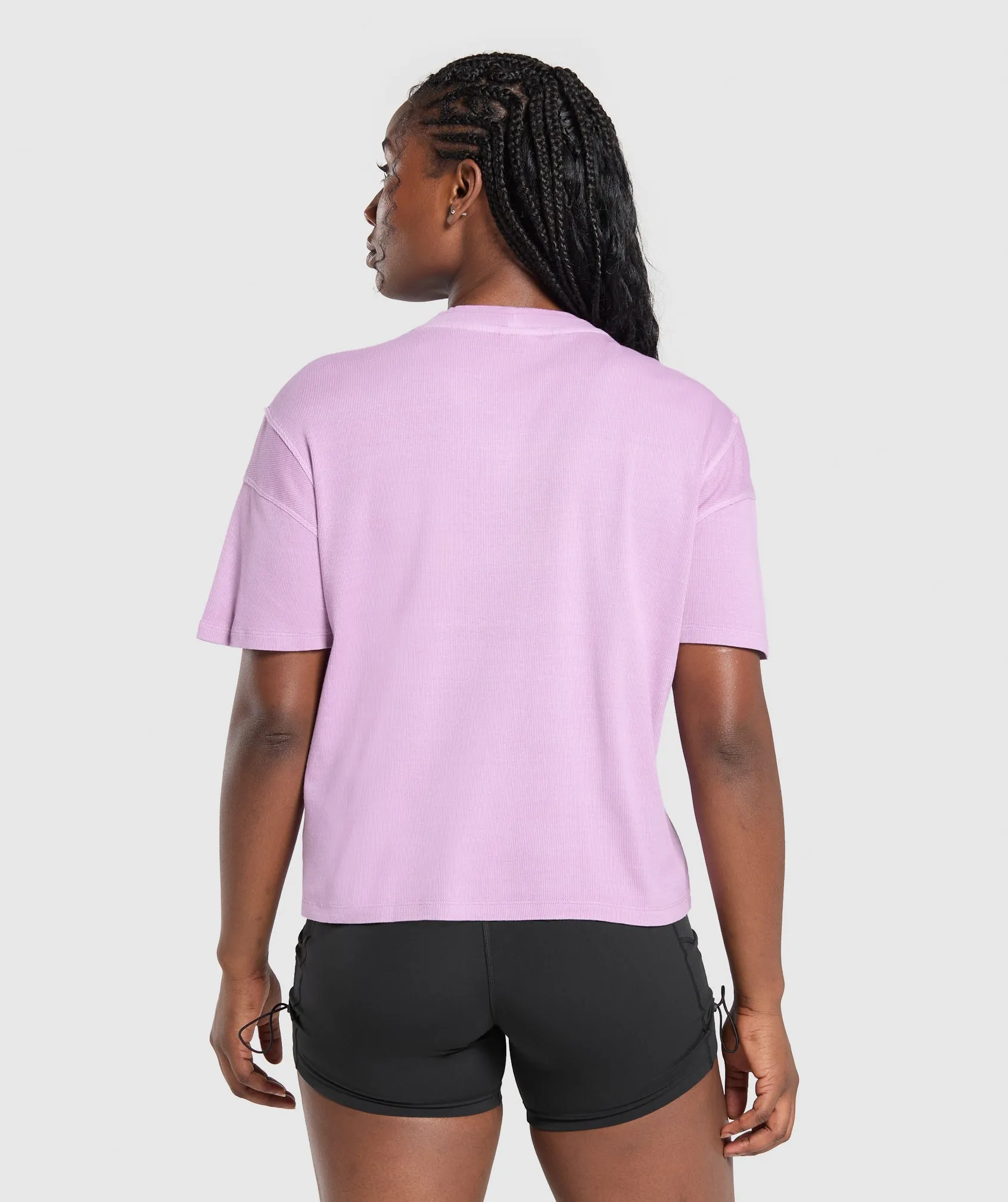 Gymshark Premium Legacy Washed Oversized T-Shirt - Warm Lilac sold by Gymshark product image thumbnail 2