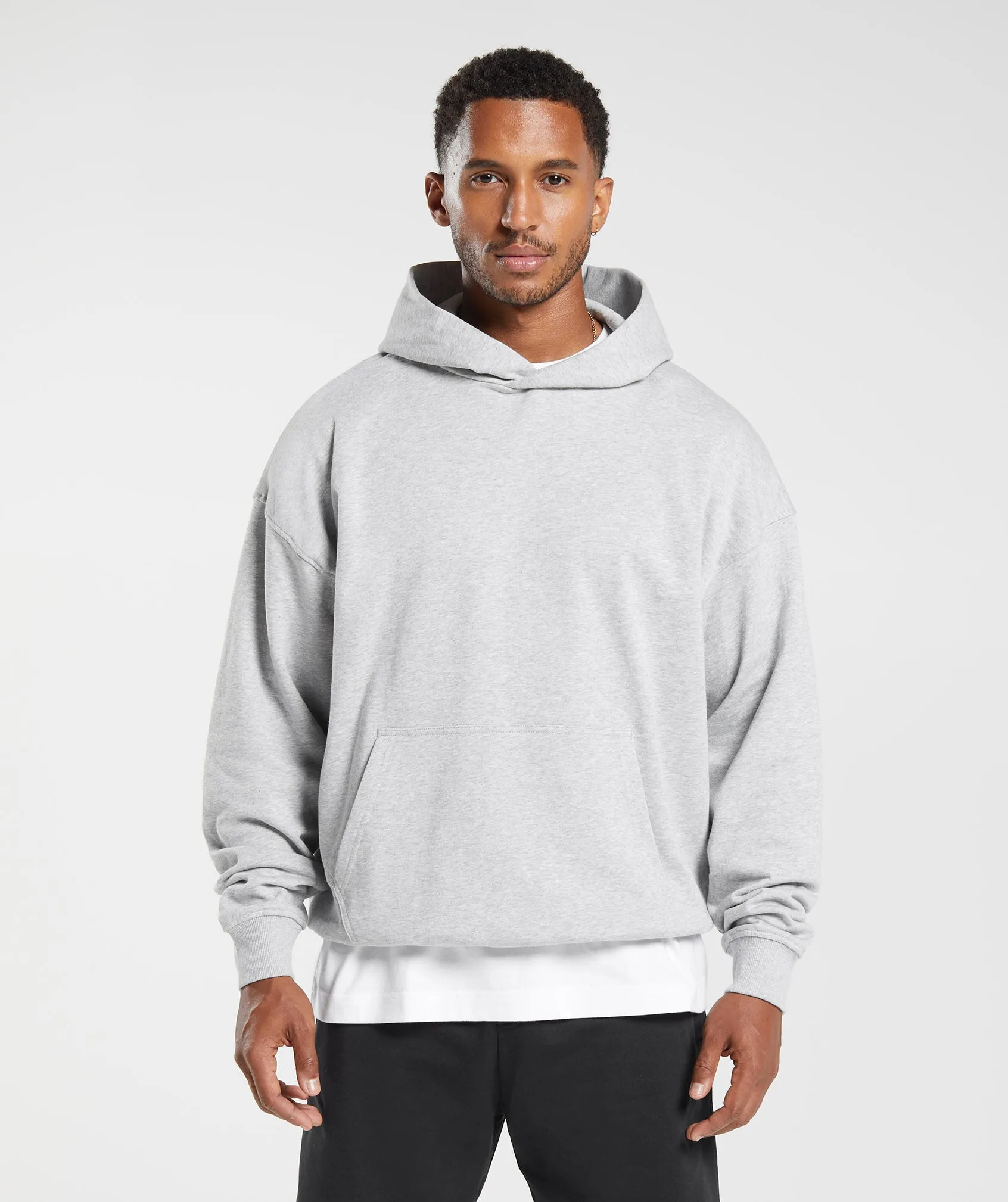 Gymshark Rest Day Essentials Hoodie - Light Grey Core Marl sold by Gymshark
