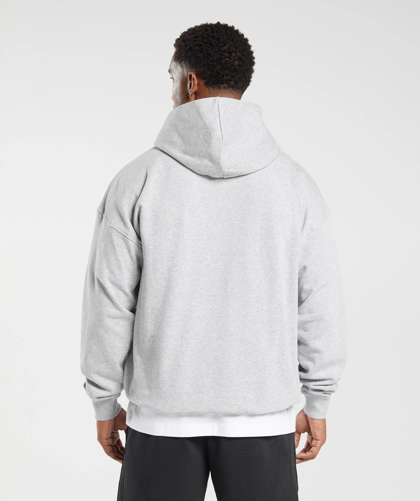 Gymshark Rest Day Essentials Hoodie - Light Grey Core Marl sold by Gymshark product image thumbnail 2