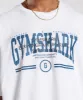 Gymshark Collegiate Oversized T-Shirt - White sold by Gymshark