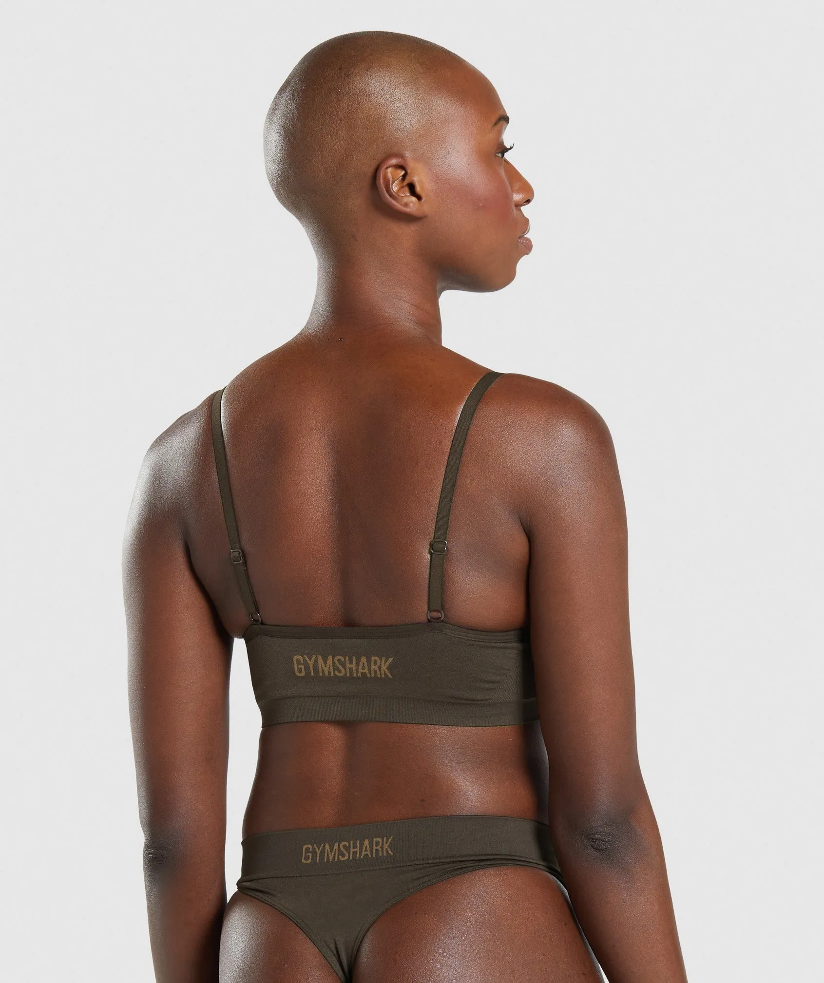 Gymshark Seamless Scoop Neck Bralette - Espresso Brown sold by Gymshark product image thumbnail 2