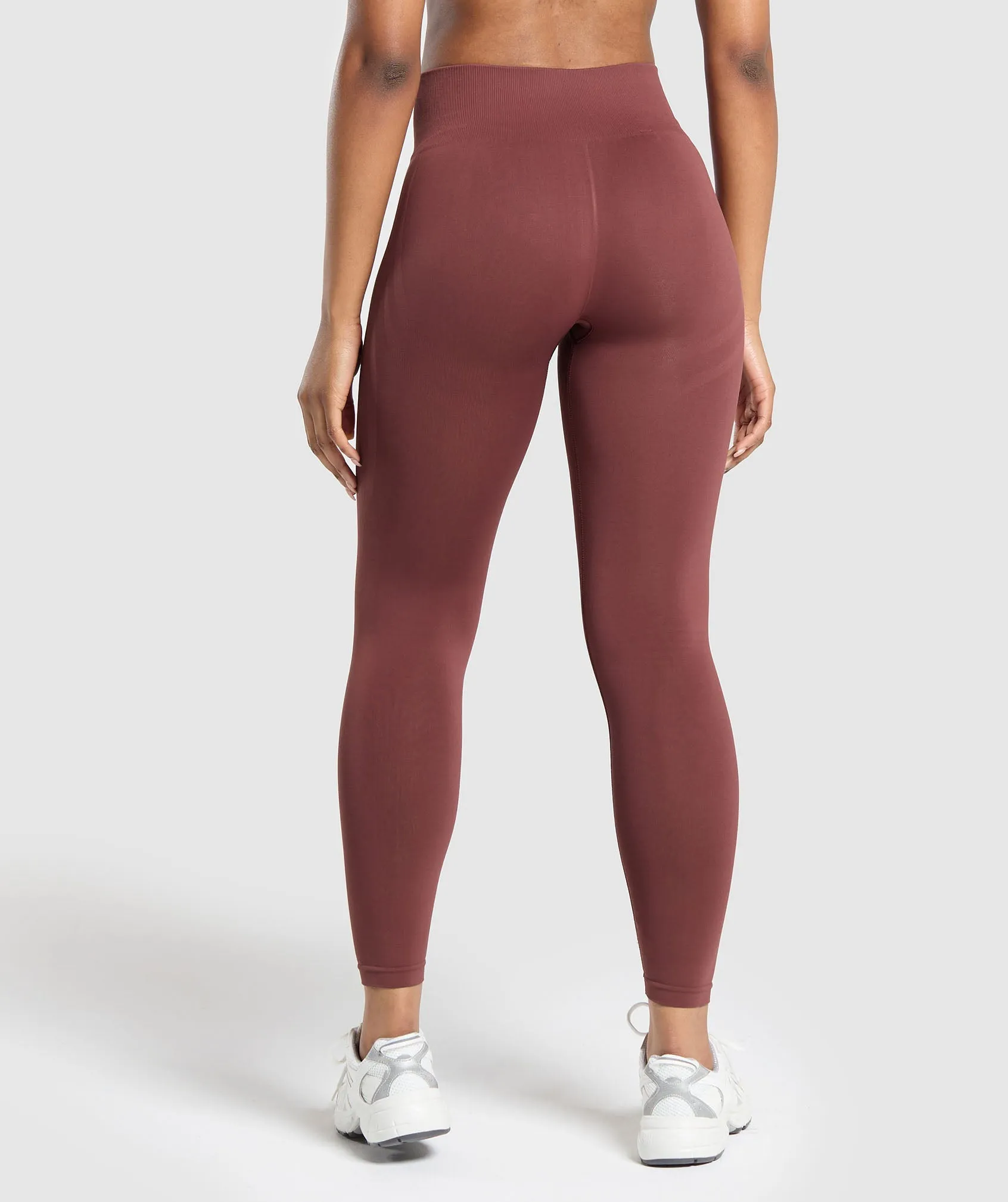 Gymshark Everyday Seamless Leggings - Burgundy Brown sold by Gymshark product image thumbnail 2