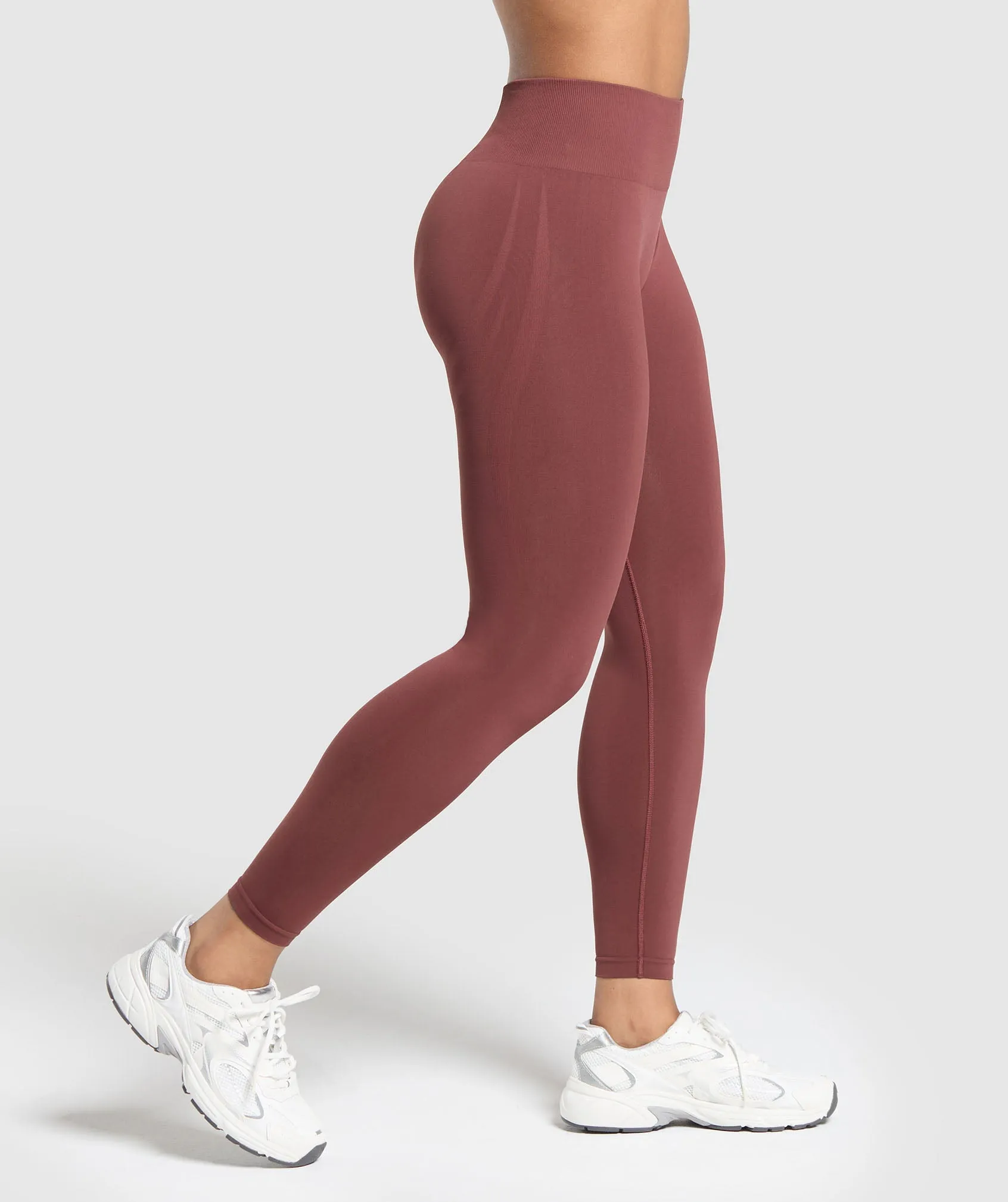 Gymshark Everyday Seamless Leggings - Burgundy Brown sold by Gymshark product image thumbnail 3