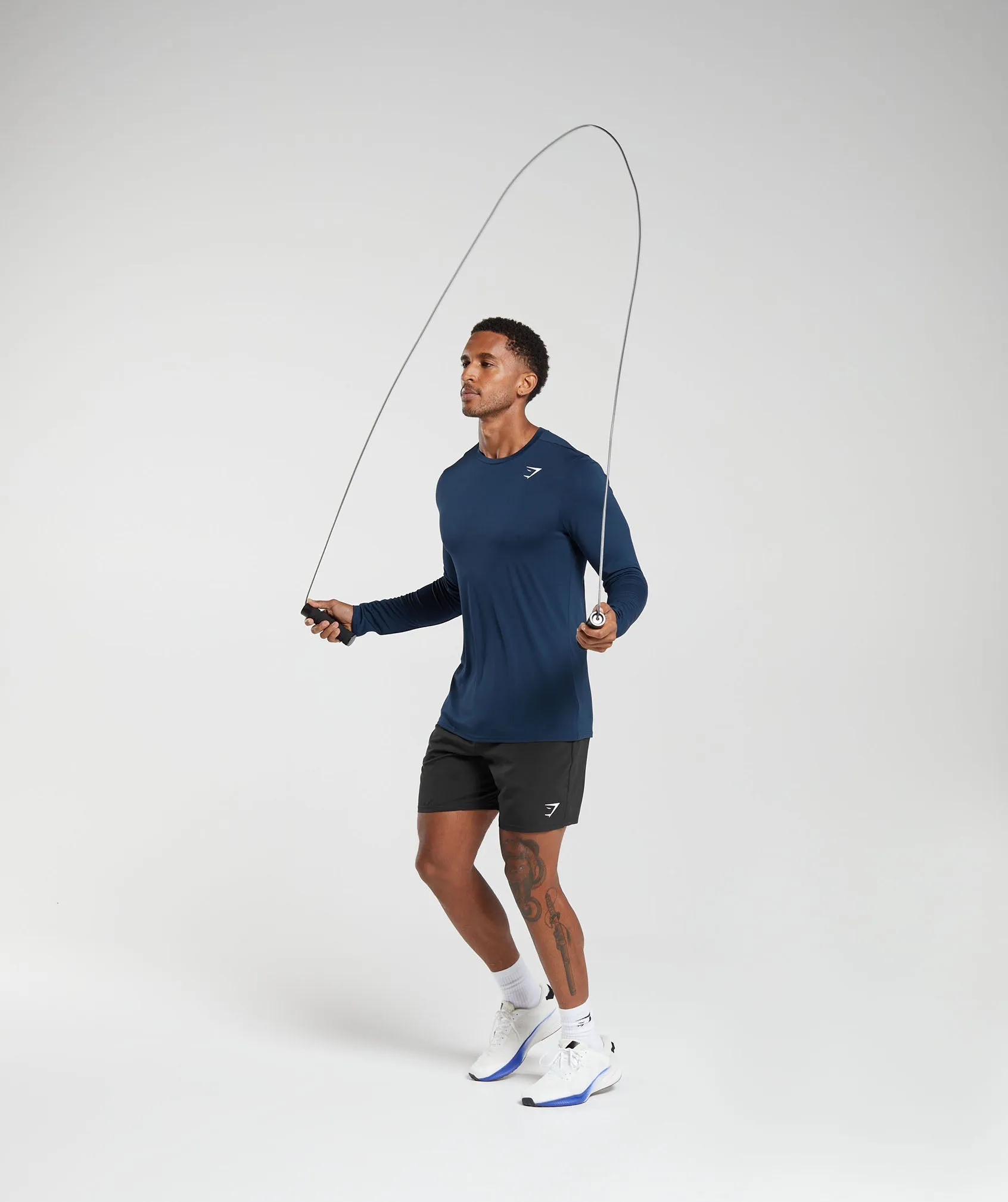 Gymshark Arrival Long Sleeve T-Shirt - Navy sold by Gymshark product image thumbnail 4