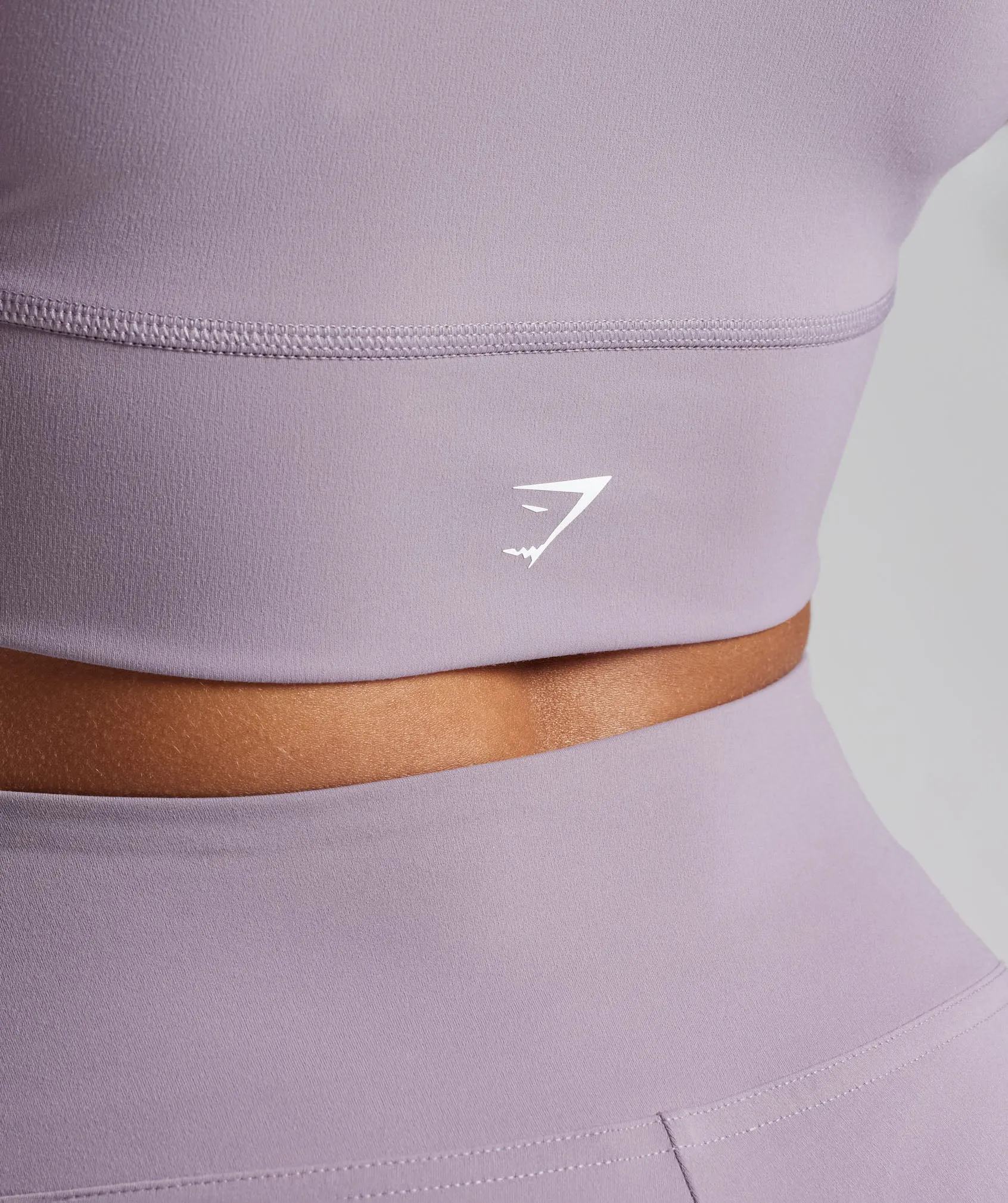 Gymshark Crossover Long Sleeve Crop Top - Slate Lavender sold by Gymshark product image thumbnail 5