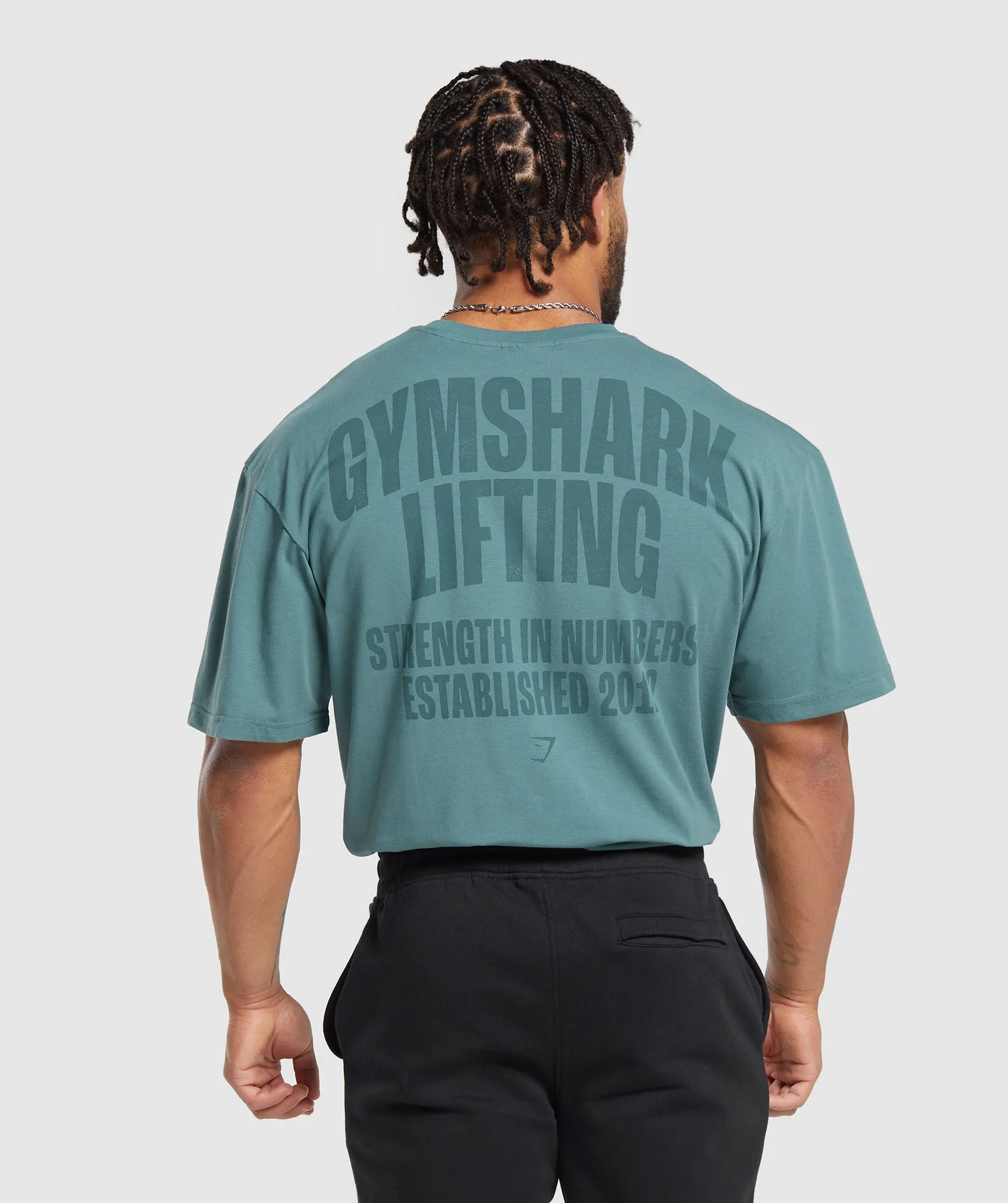 Gymshark Lifting T-Shirt - Denim Teal sold by Gymshark