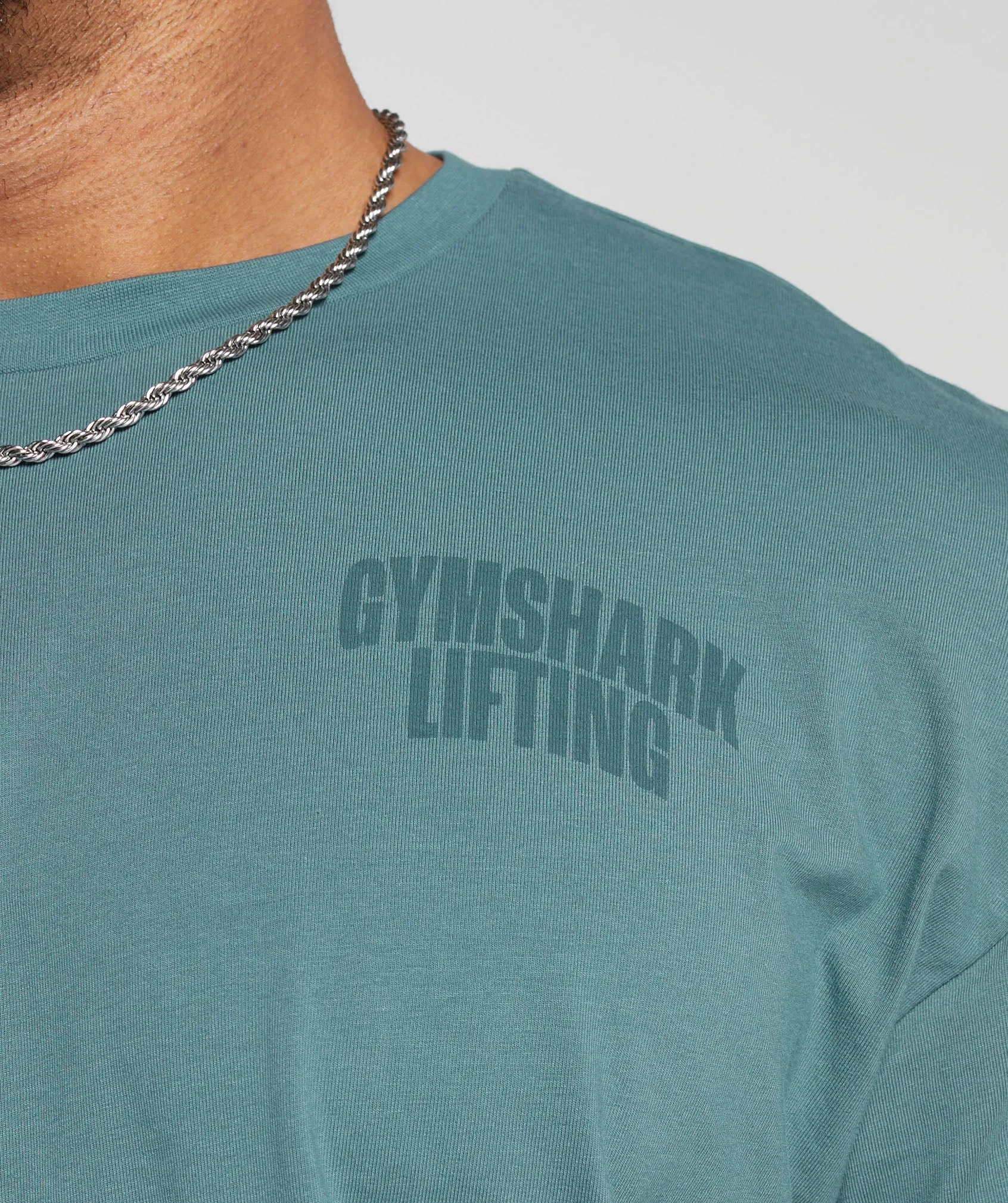 Gymshark Lifting T-Shirt - Denim Teal sold by Gymshark product image thumbnail 5