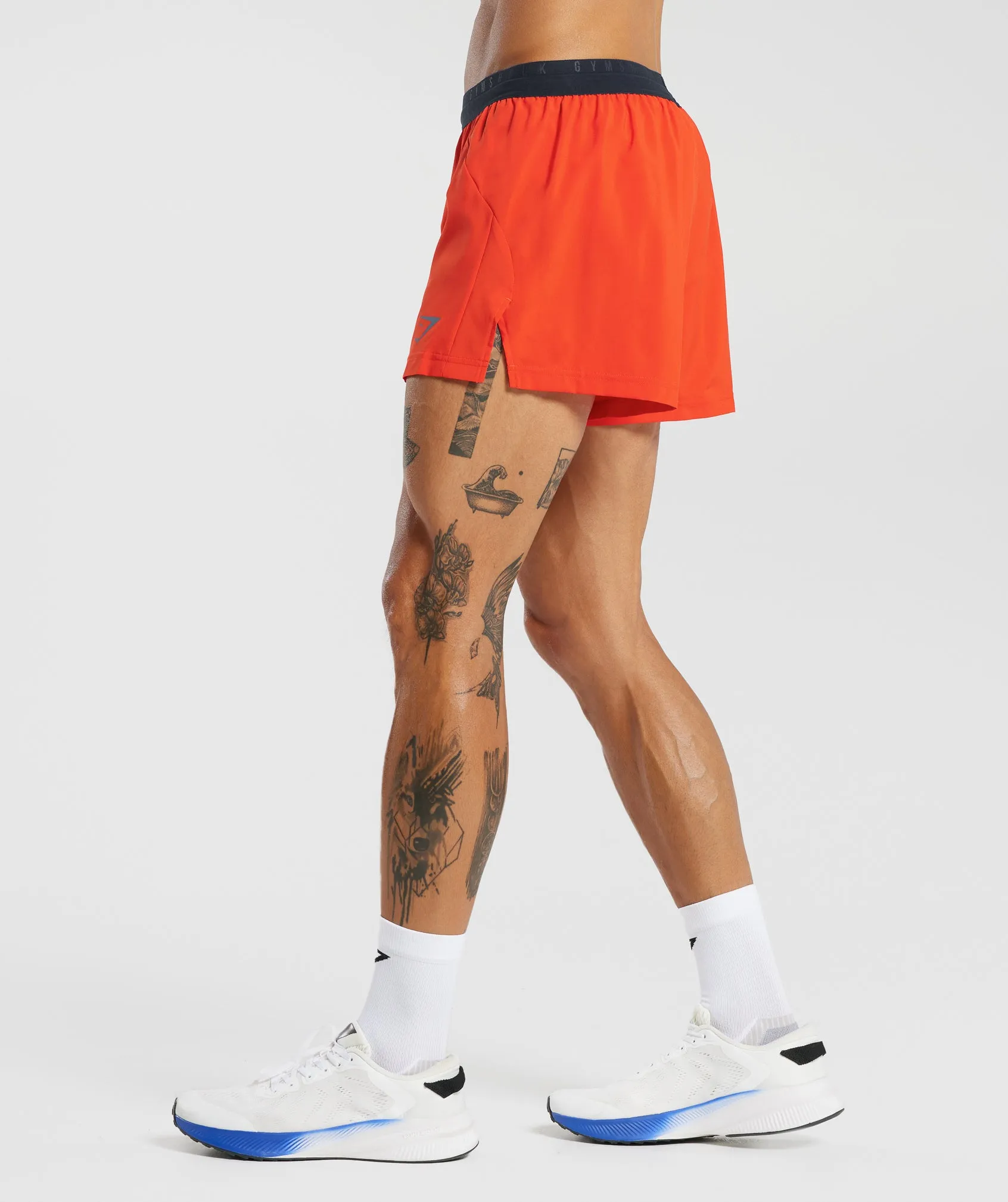 Gymshark Sport Run 3" Shorts - Electric Orange sold by Gymshark product image thumbnail 2