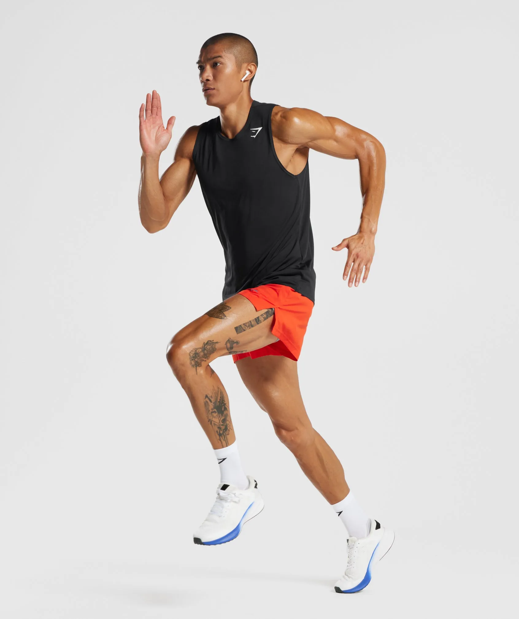 Gymshark Sport Run 3" Shorts - Electric Orange sold by Gymshark product image thumbnail 4