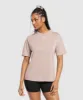GS Power Oversized T-Shirt - Stone Pink sold by Gymshark