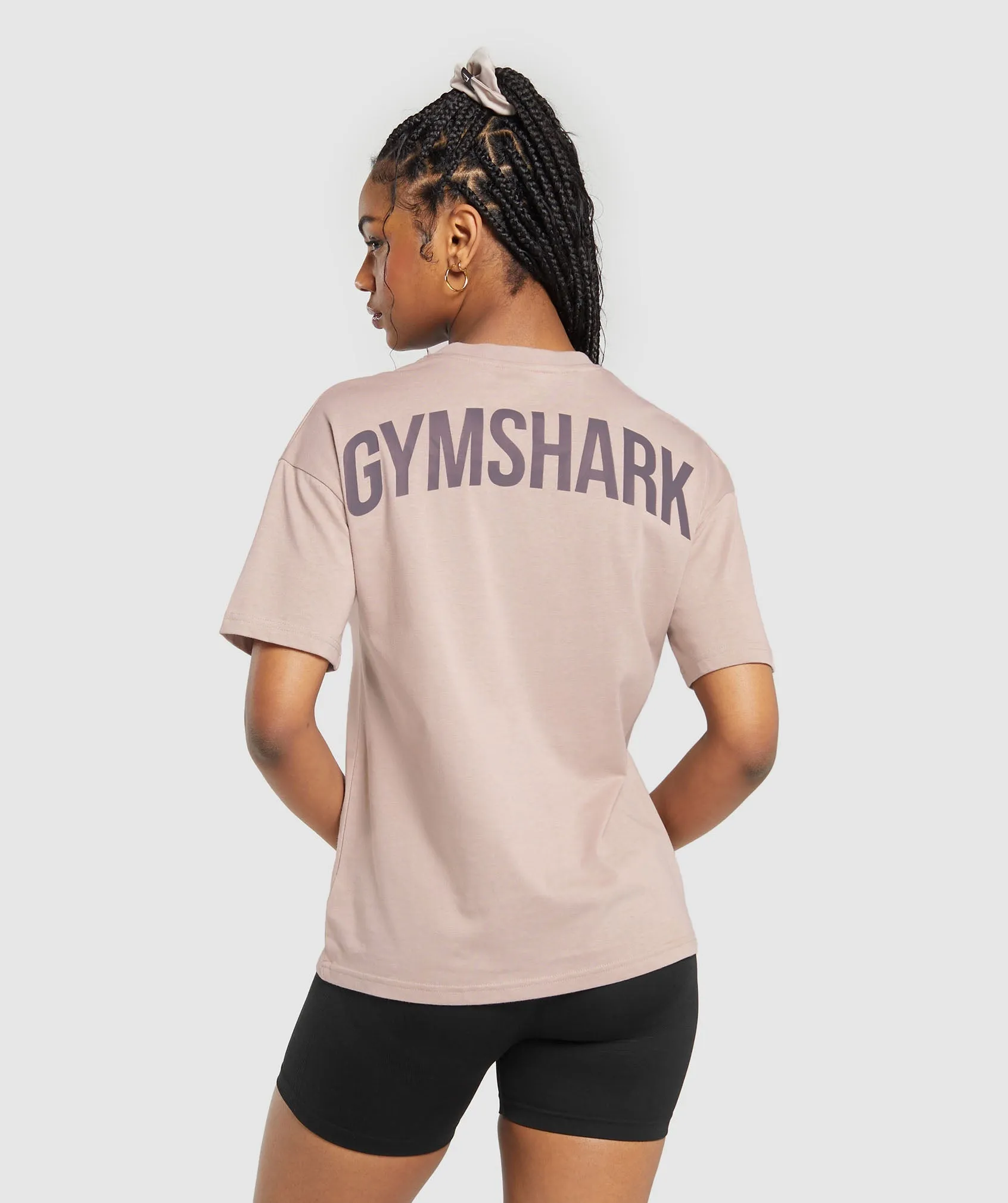 GS Power Oversized T-Shirt - Stone Pink sold by Gymshark