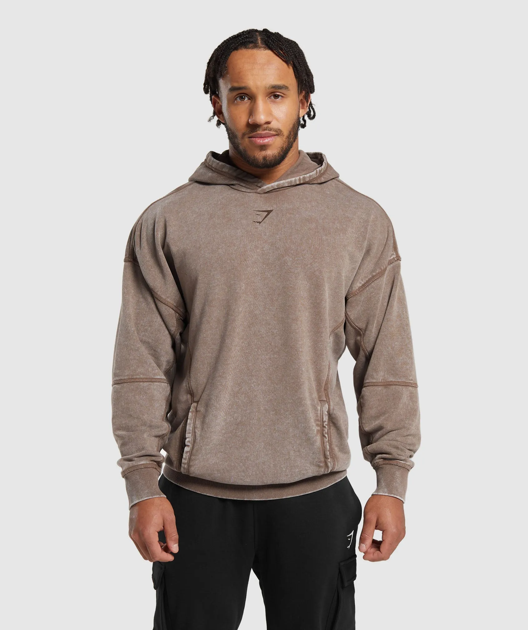 Gymshark Heritage Washed Hoodie - Penny Brown sold by Gymshark product image thumbnail 2