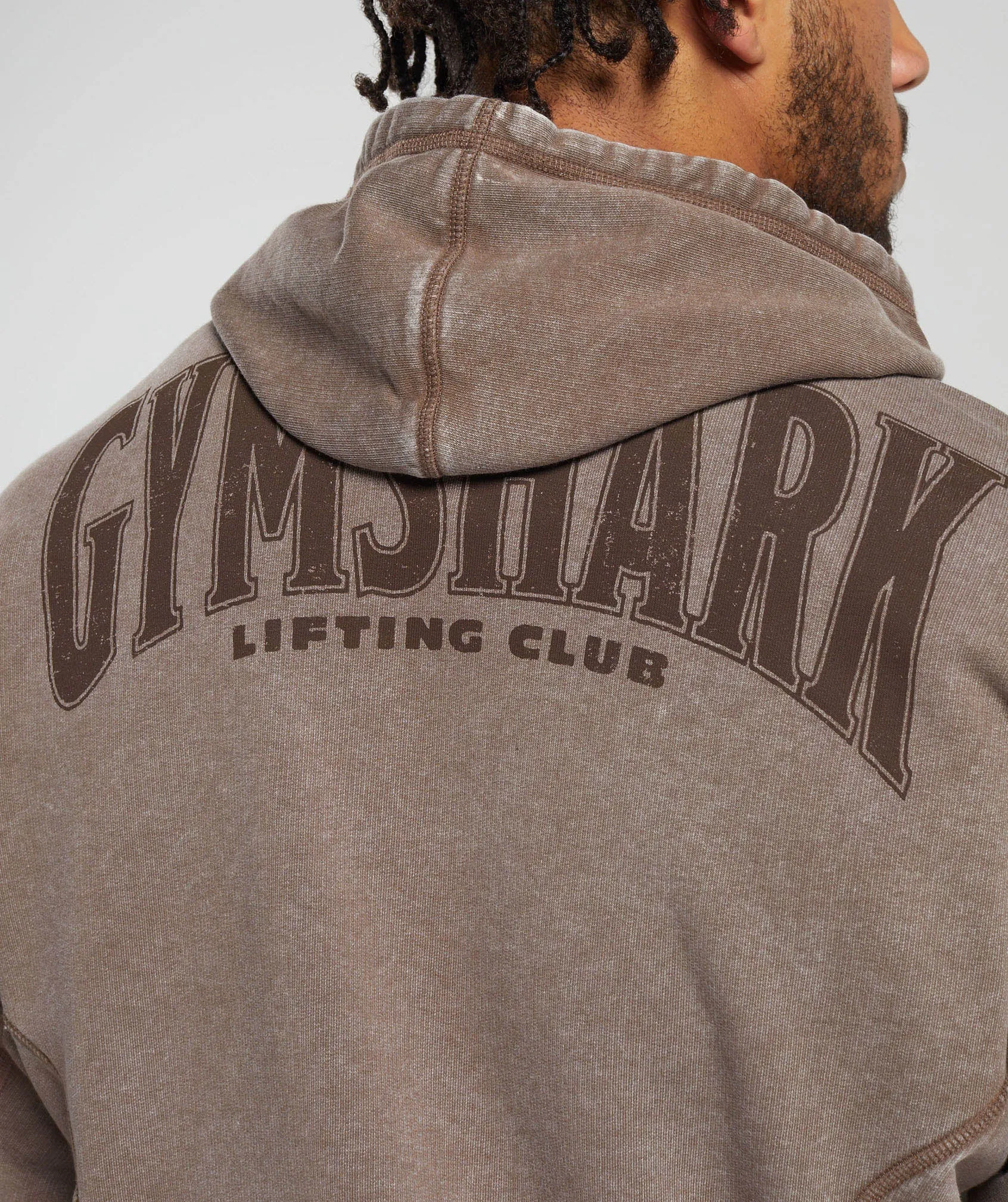 Gymshark Heritage Washed Hoodie - Penny Brown sold by Gymshark product image thumbnail 5