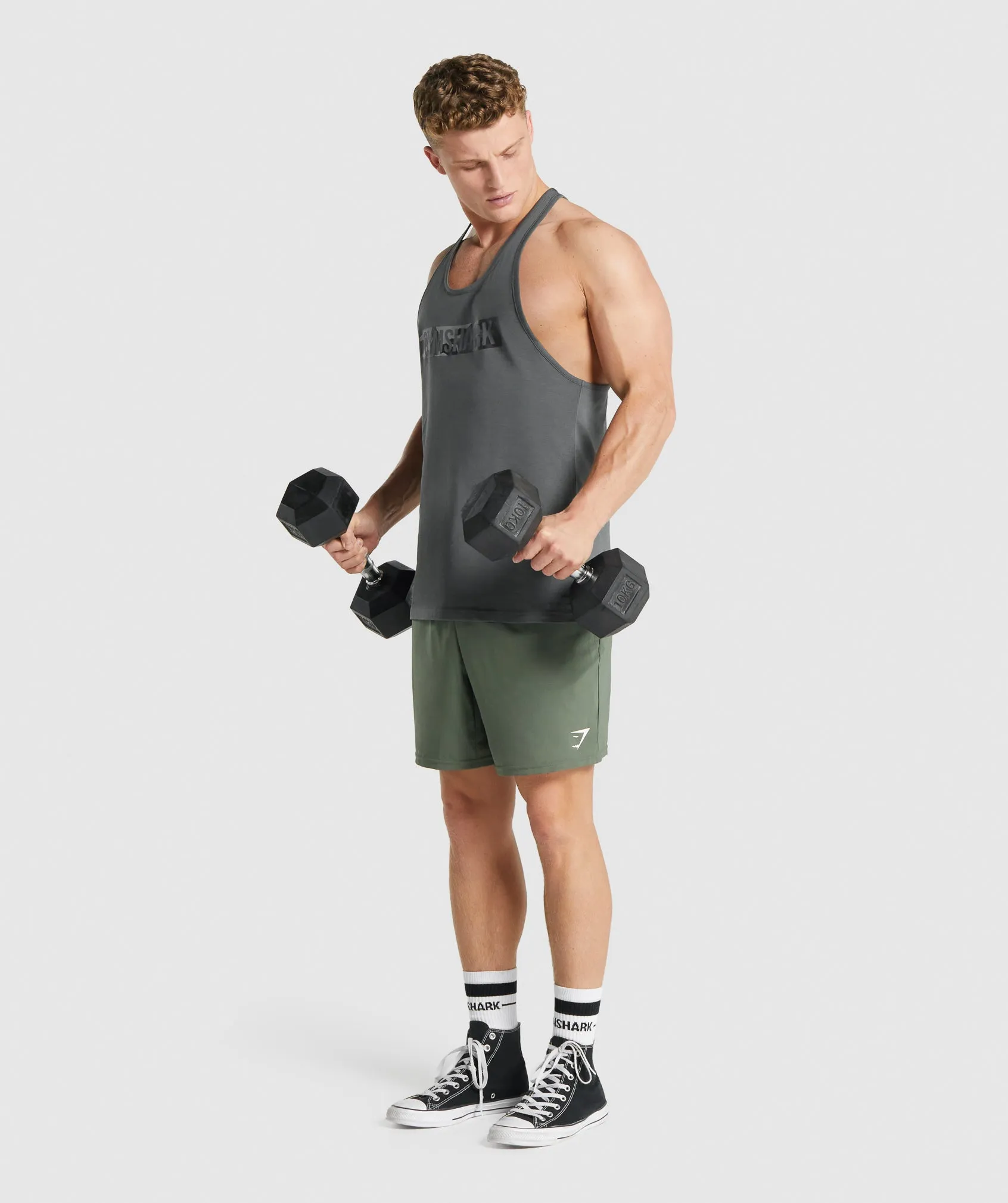 Gymshark Block Infill Stringer - Charcoal sold by Gymshark product image thumbnail 4