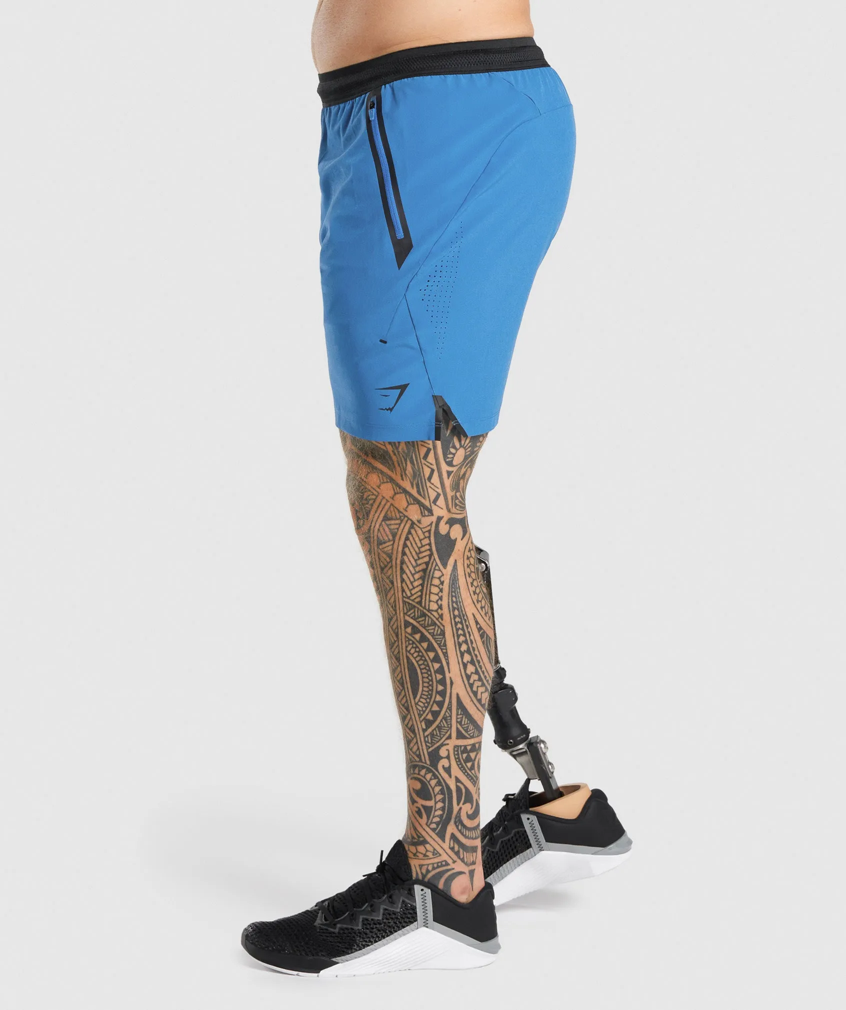 Gymshark Apex 7" Perform Shorts - Blue sold by Gymshark product image thumbnail 3