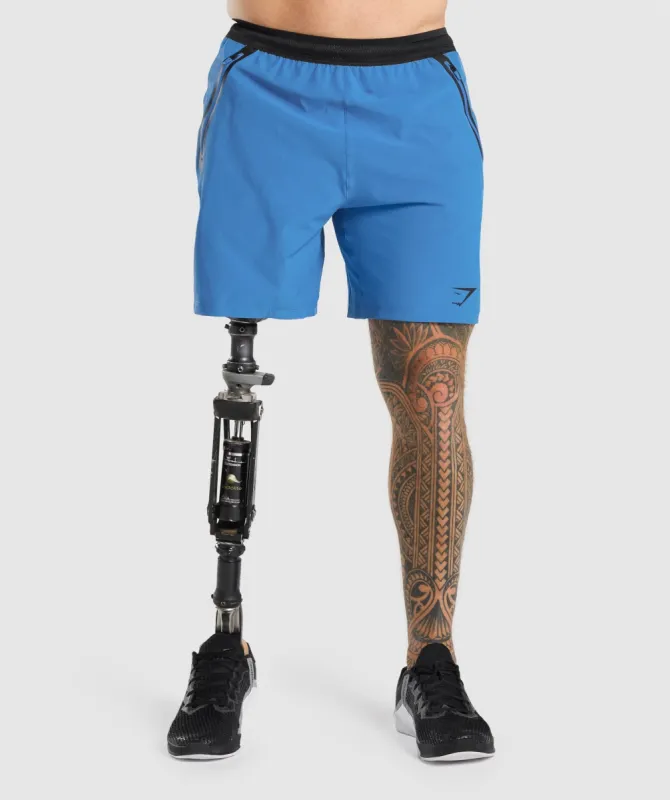 Gymshark Apex 7" Perform Shorts - Blue sold by Gymshark