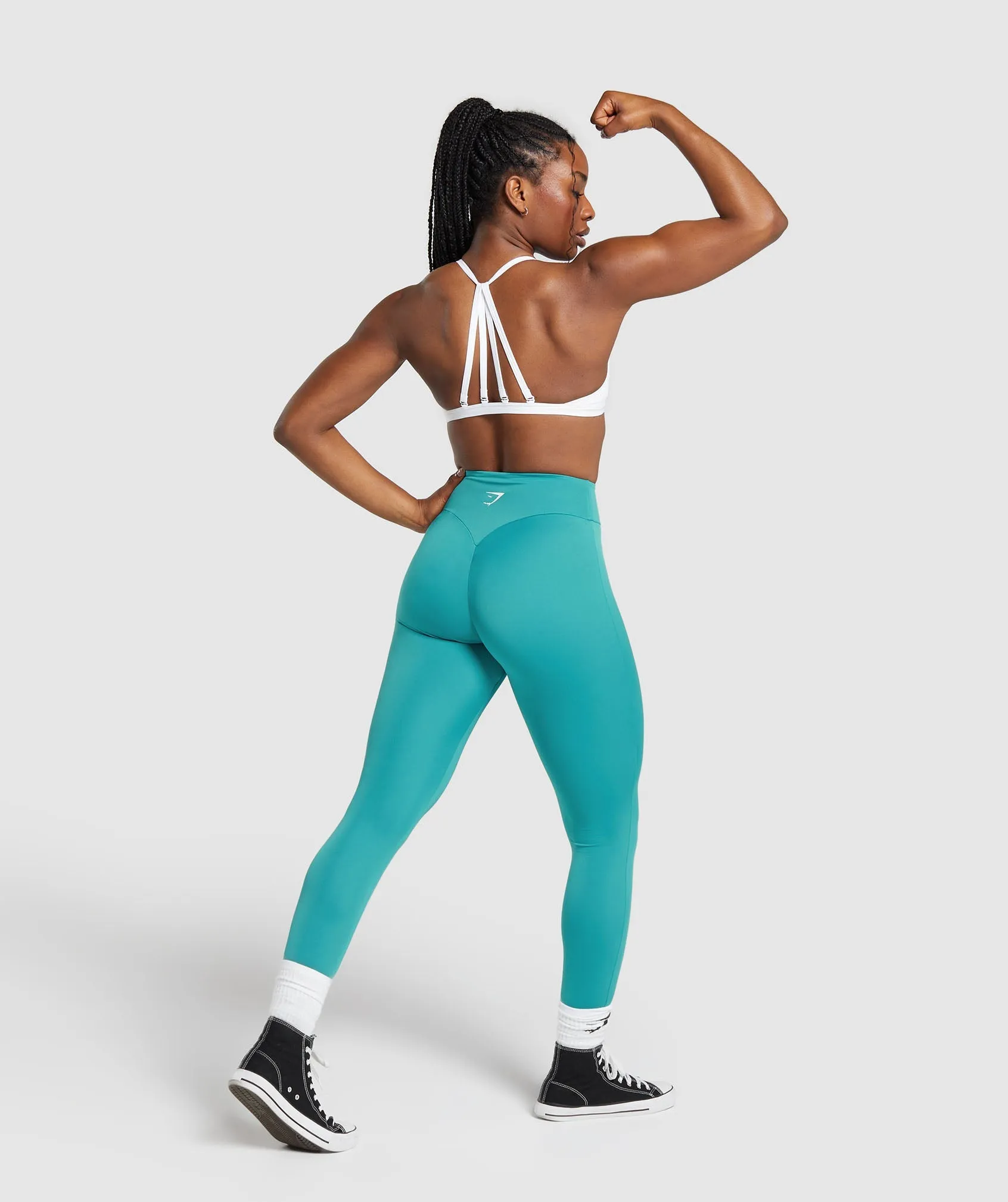 GS Power Tall Leggings - Bondi Teal sold by Gymshark product image thumbnail 4