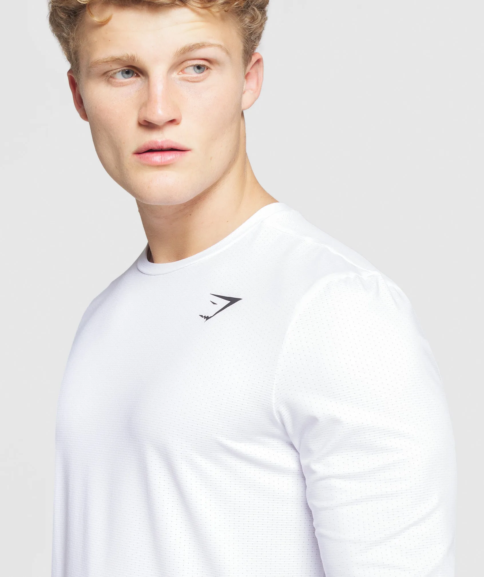 Gymshark Arrival Long Sleeve T-Shirt - White sold by Gymshark product image thumbnail 5