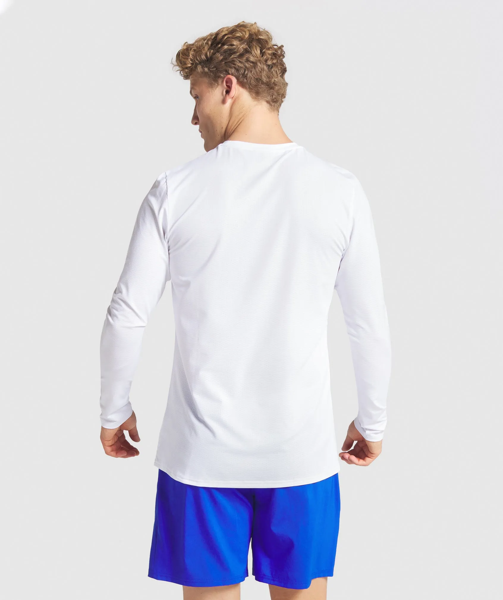Gymshark Arrival Long Sleeve T-Shirt - White sold by Gymshark product image thumbnail 2