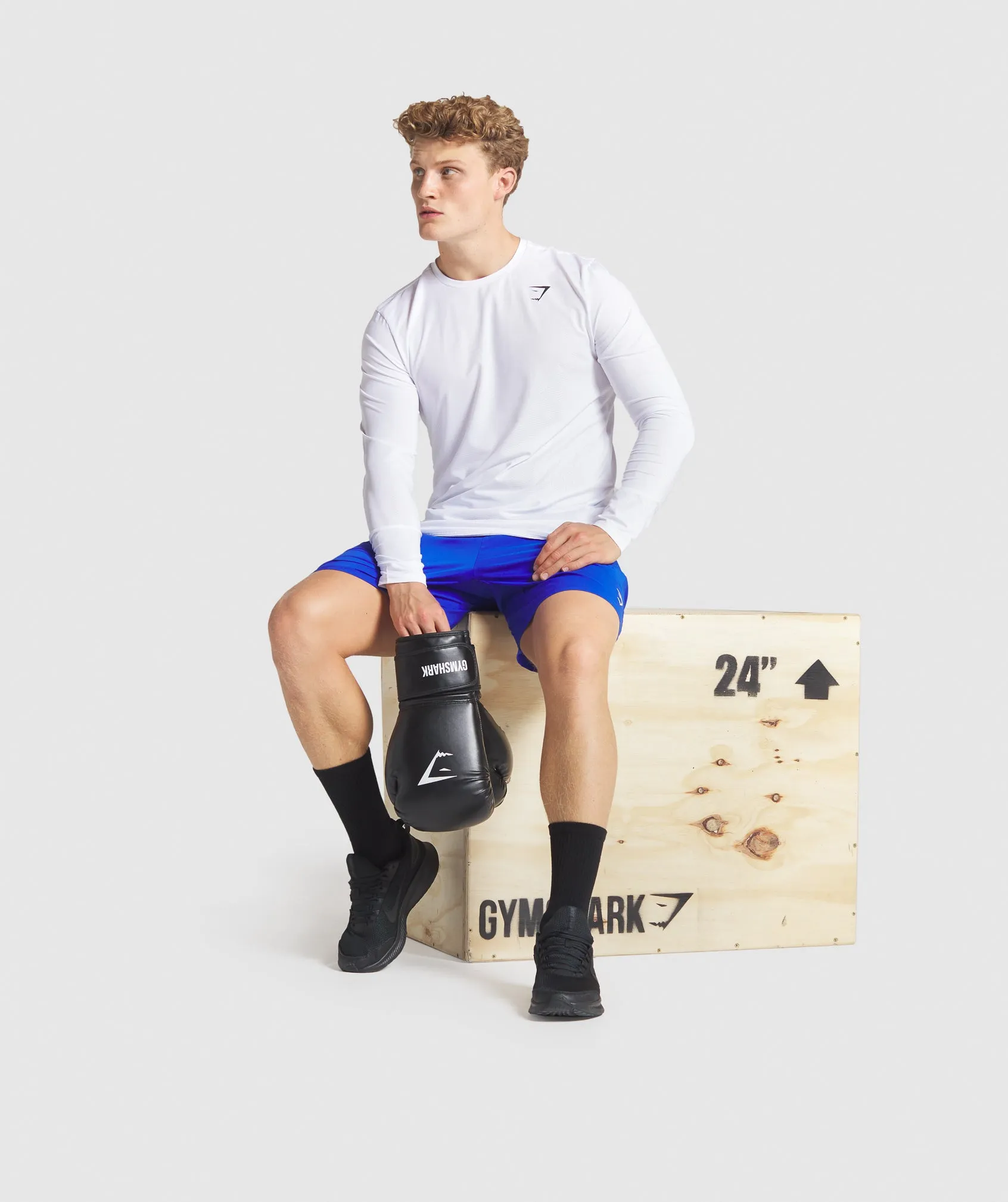 Gymshark Arrival Long Sleeve T-Shirt - White sold by Gymshark product image thumbnail 4