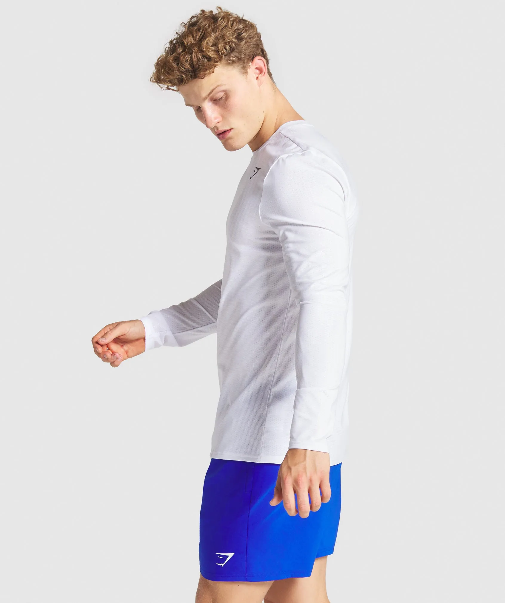 Gymshark Arrival Long Sleeve T-Shirt - White sold by Gymshark product image thumbnail 3