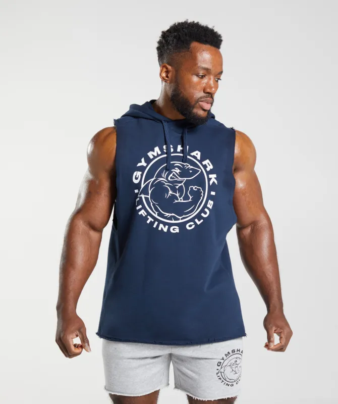 Gymshark Legacy Drop Arm Hoodie - Navy sold by Gymshark