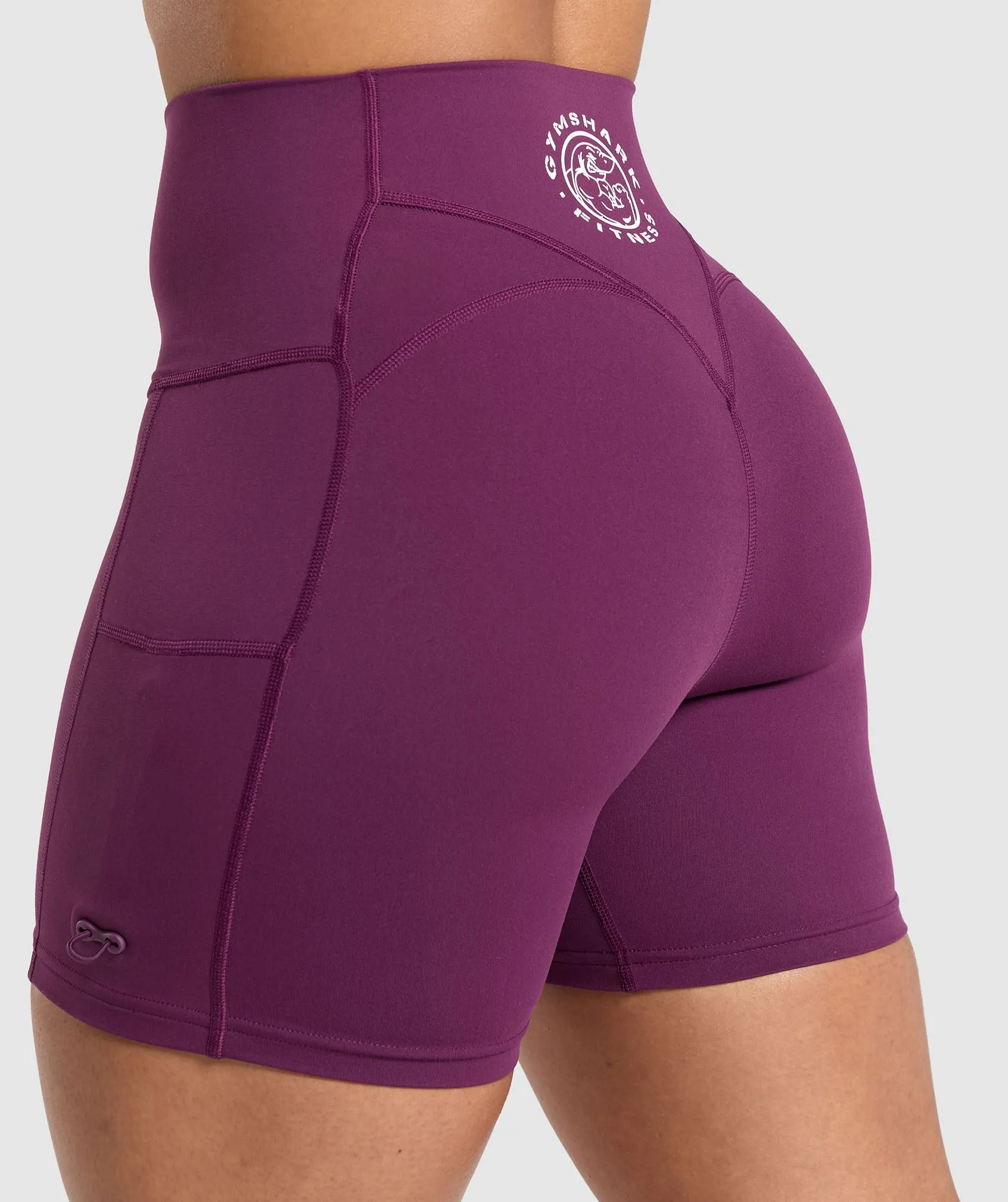 Gymshark Legacy Logo Tight Shorts - Magenta Purple sold by Gymshark product image thumbnail 5