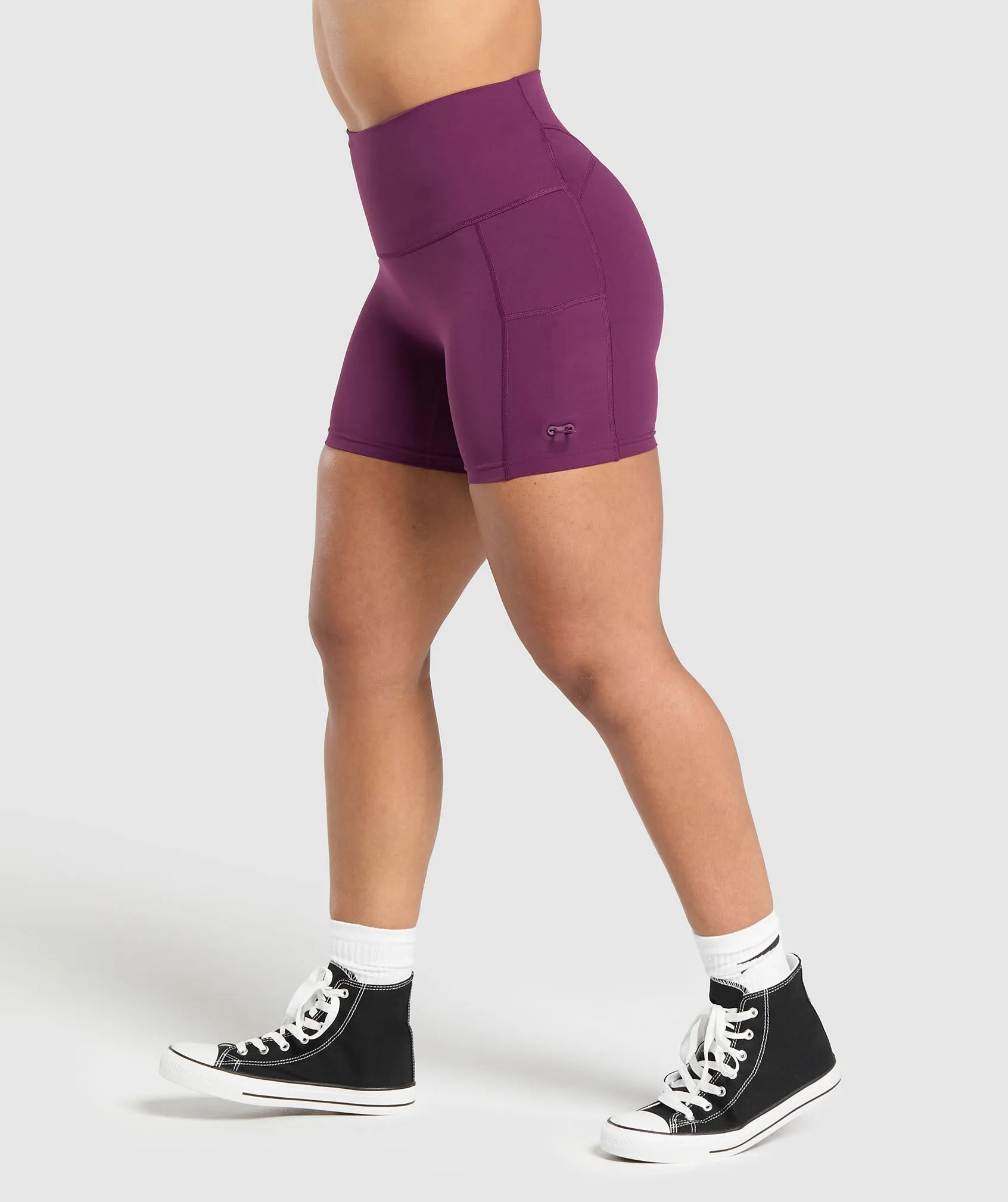 Gymshark Legacy Logo Tight Shorts - Magenta Purple sold by Gymshark product image thumbnail 3