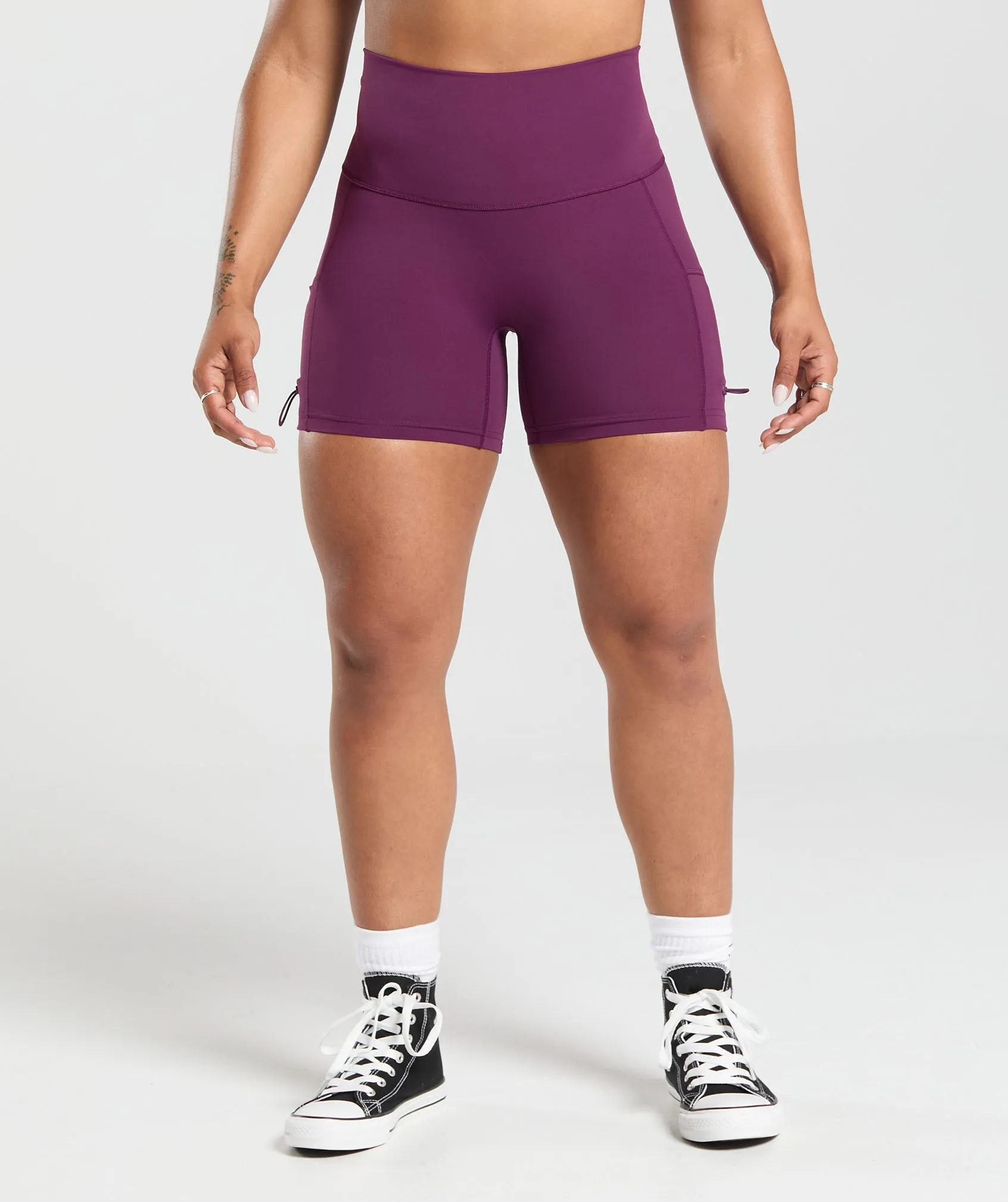 Gymshark Legacy Logo Tight Shorts - Magenta Purple sold by Gymshark