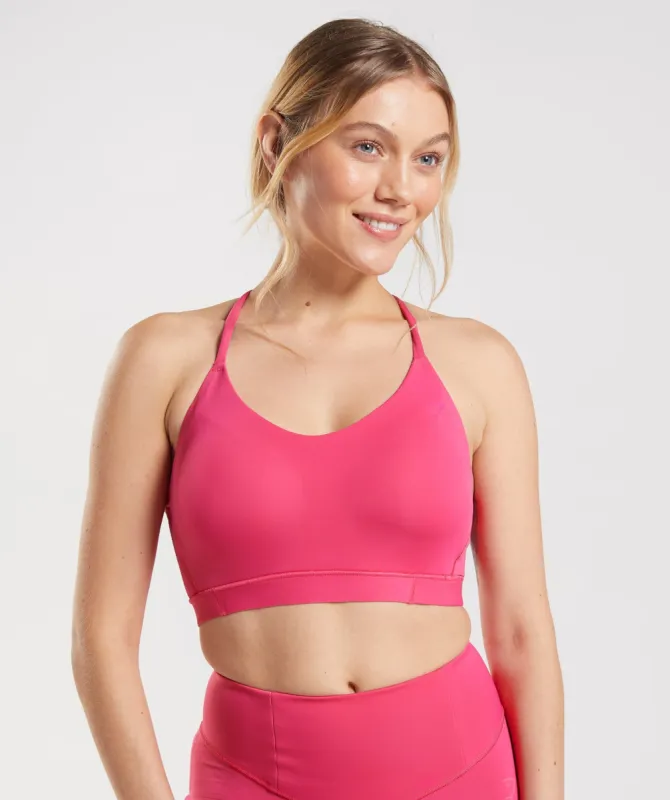 Gymshark Studio Sports Bra - Hibiscus Pink sold by Gymshark