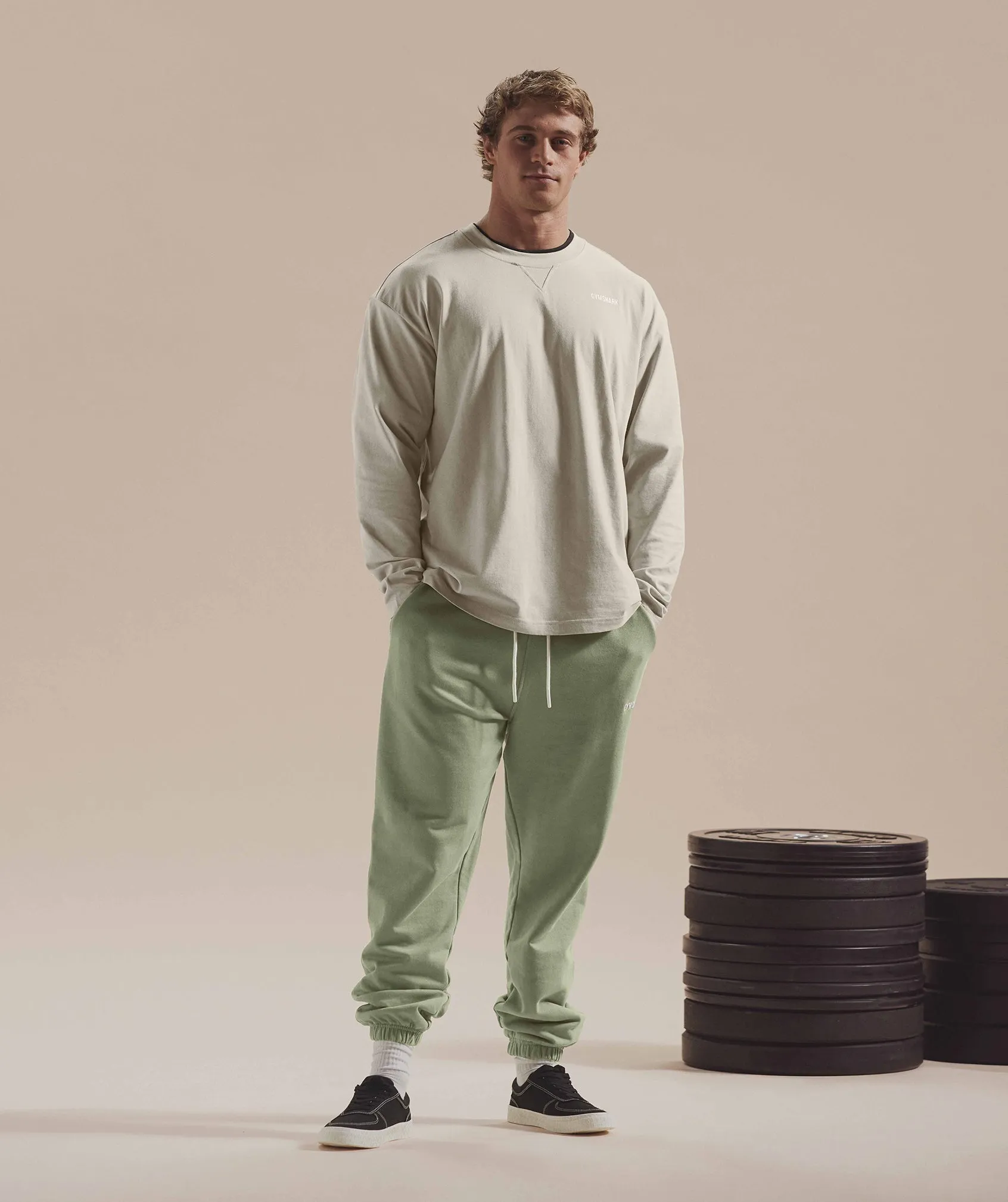 Gymshark Rest Day Sweats Joggers - Sage Green sold by Gymshark product image thumbnail 2