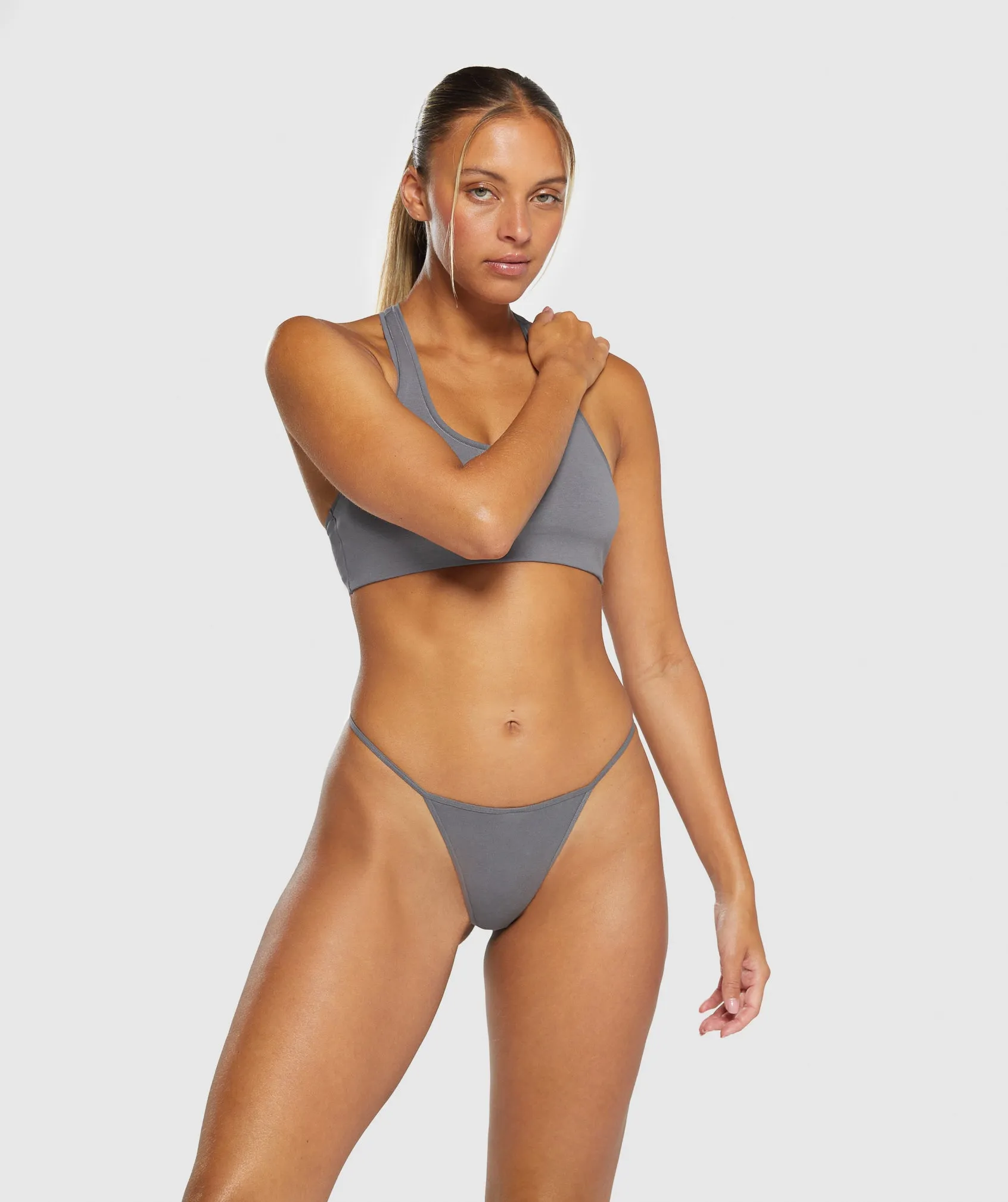 Gymshark Cotton G-String - Brushed Grey sold by Gymshark product image thumbnail 4