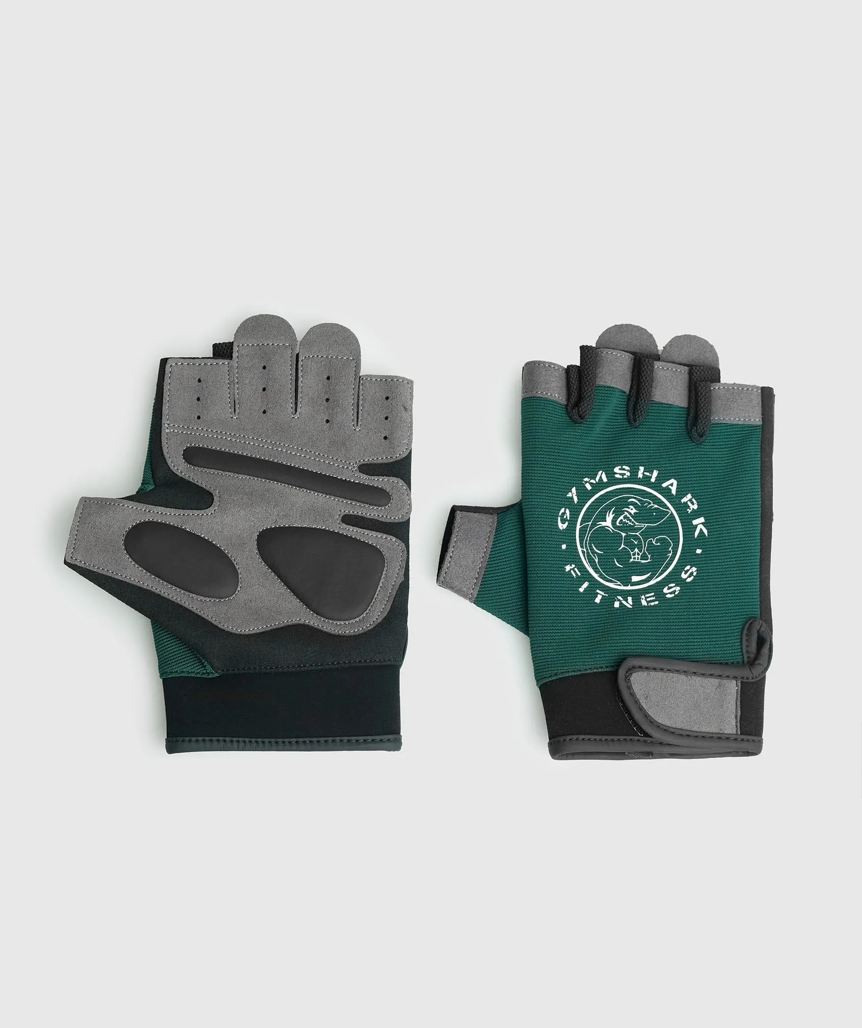 Gymshark Legacy Lifting Gloves - Forest Green/Black sold by Gymshark