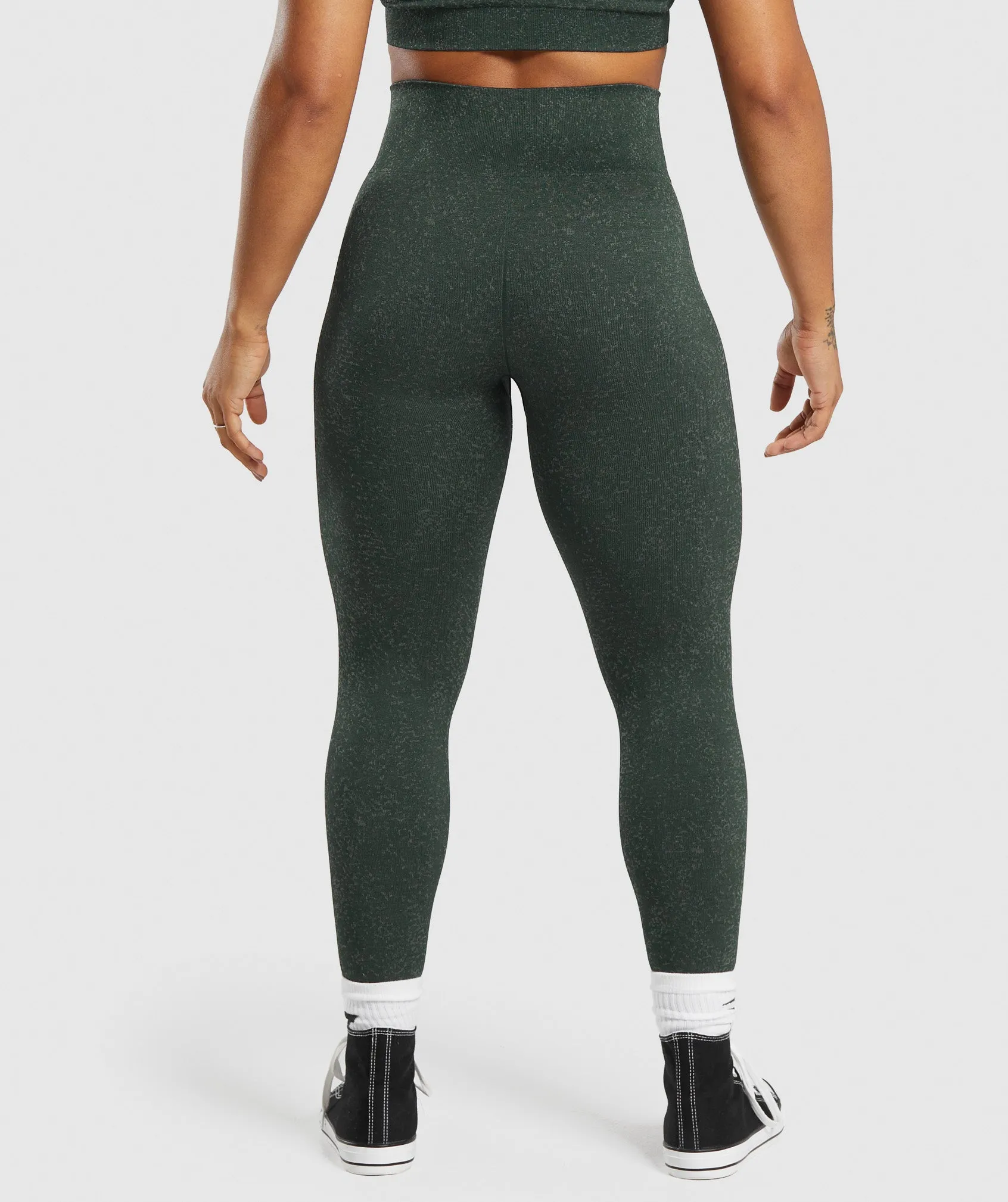 Gymshark Adapt Fleck Seamless Leggings - Victory Green/ Unit Green sold by Gymshark product image thumbnail 2