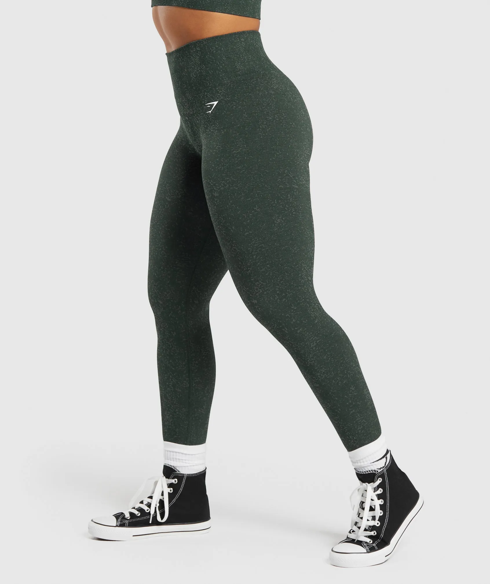 Gymshark Adapt Fleck Seamless Leggings - Victory Green/ Unit Green sold by Gymshark product image thumbnail 3