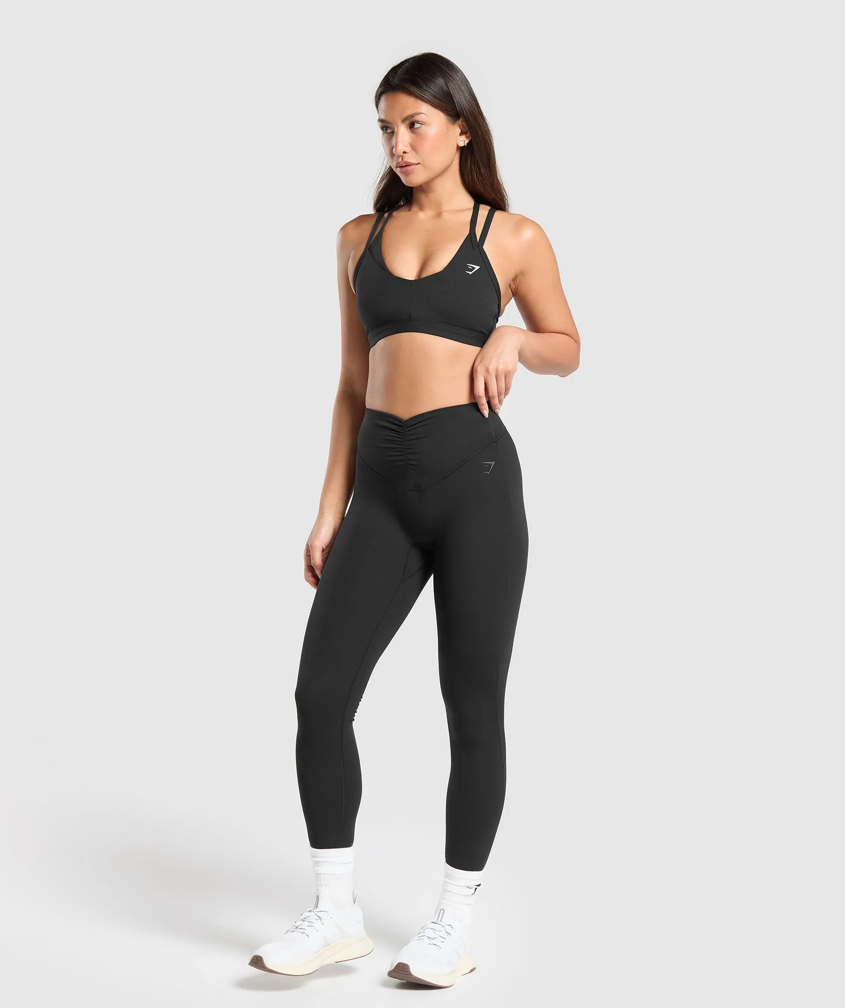 Gymshark Double Up Sports Bra - Black sold by Gymshark product image thumbnail 4