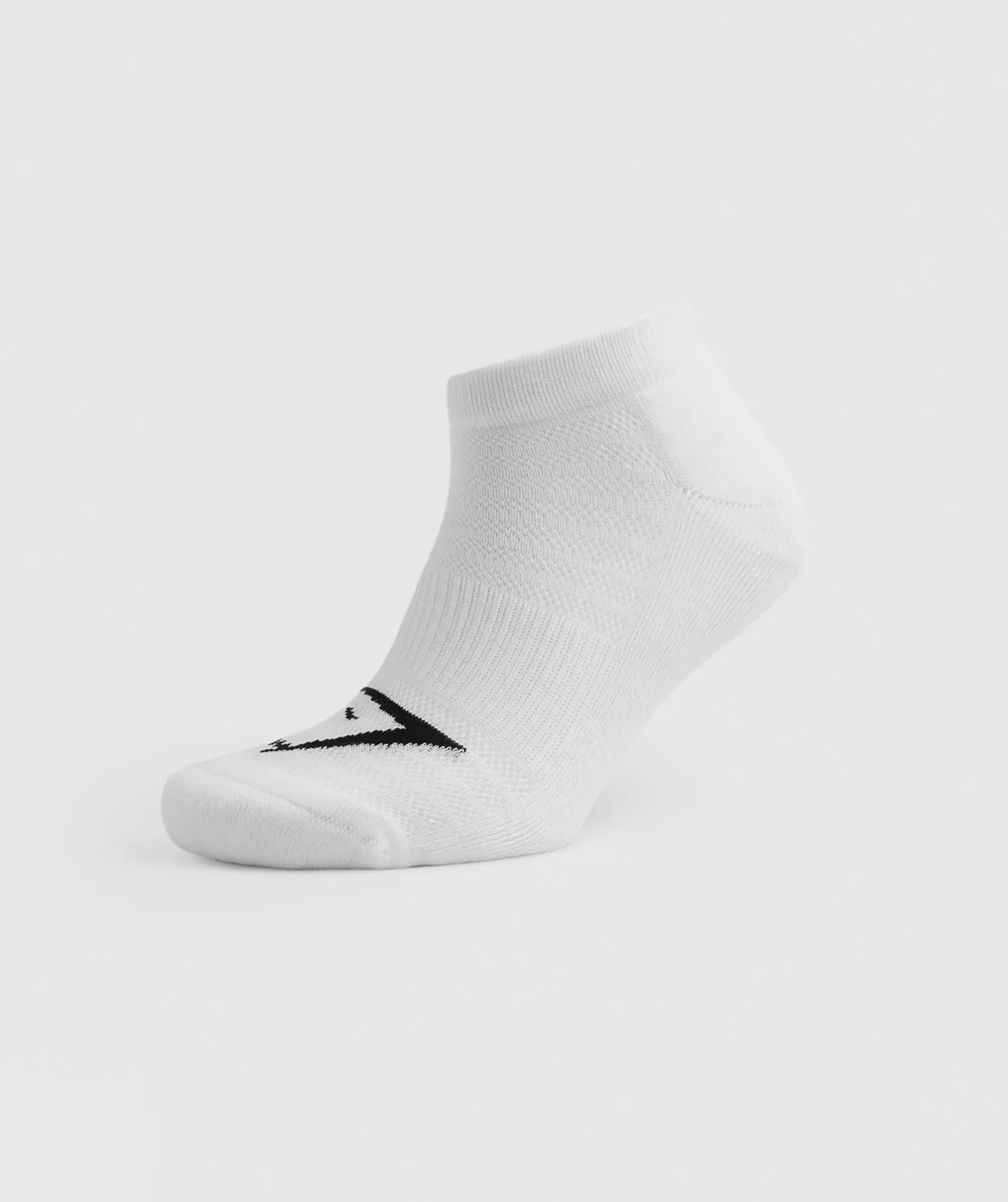 Gymshark Ankle Socks 3pk - White/Black/Light Grey Core Marl sold by Gymshark product image thumbnail 5