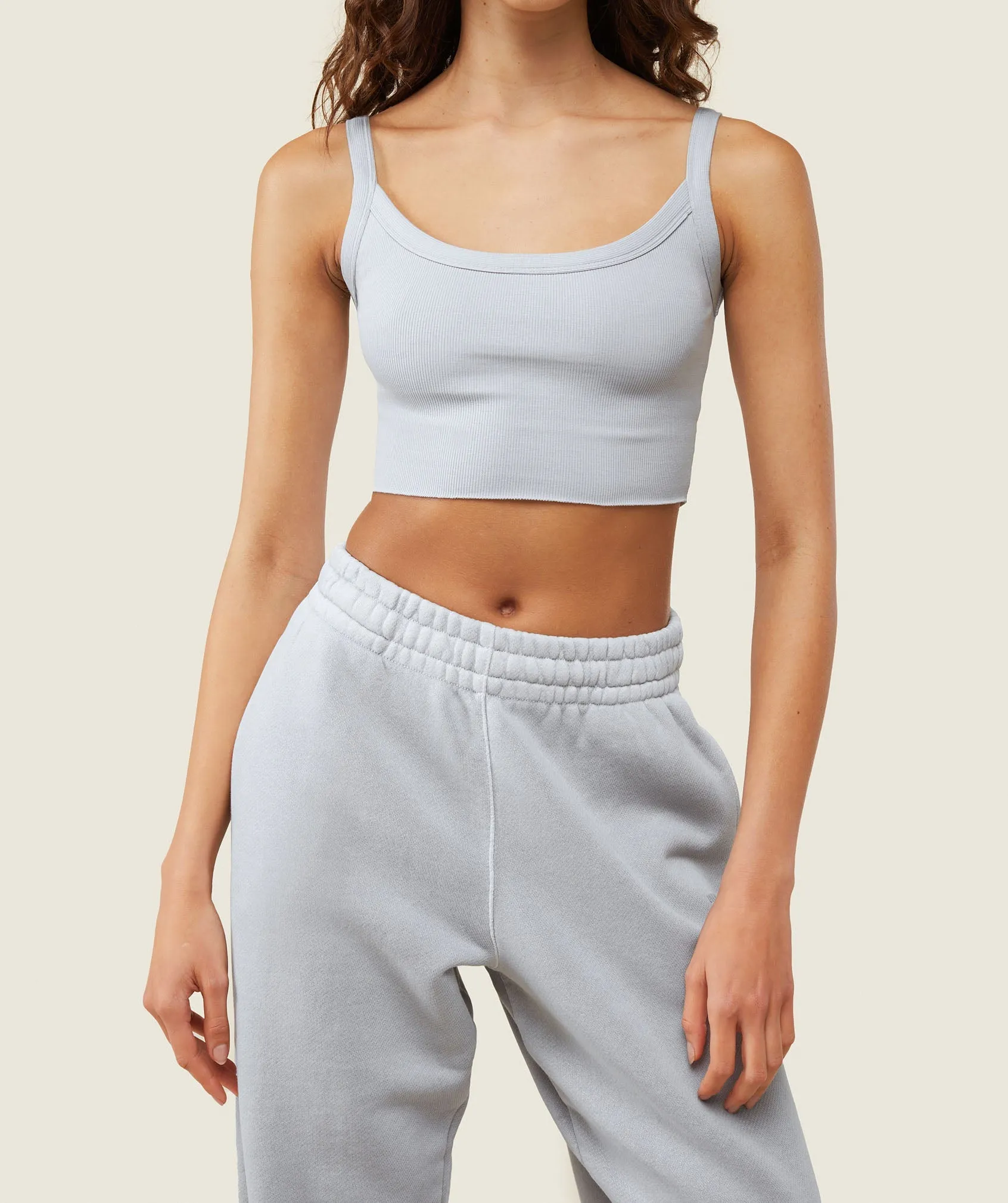 Gymshark everywear Ribbed Tank - Ice Grey sold by Gymshark product image thumbnail 4