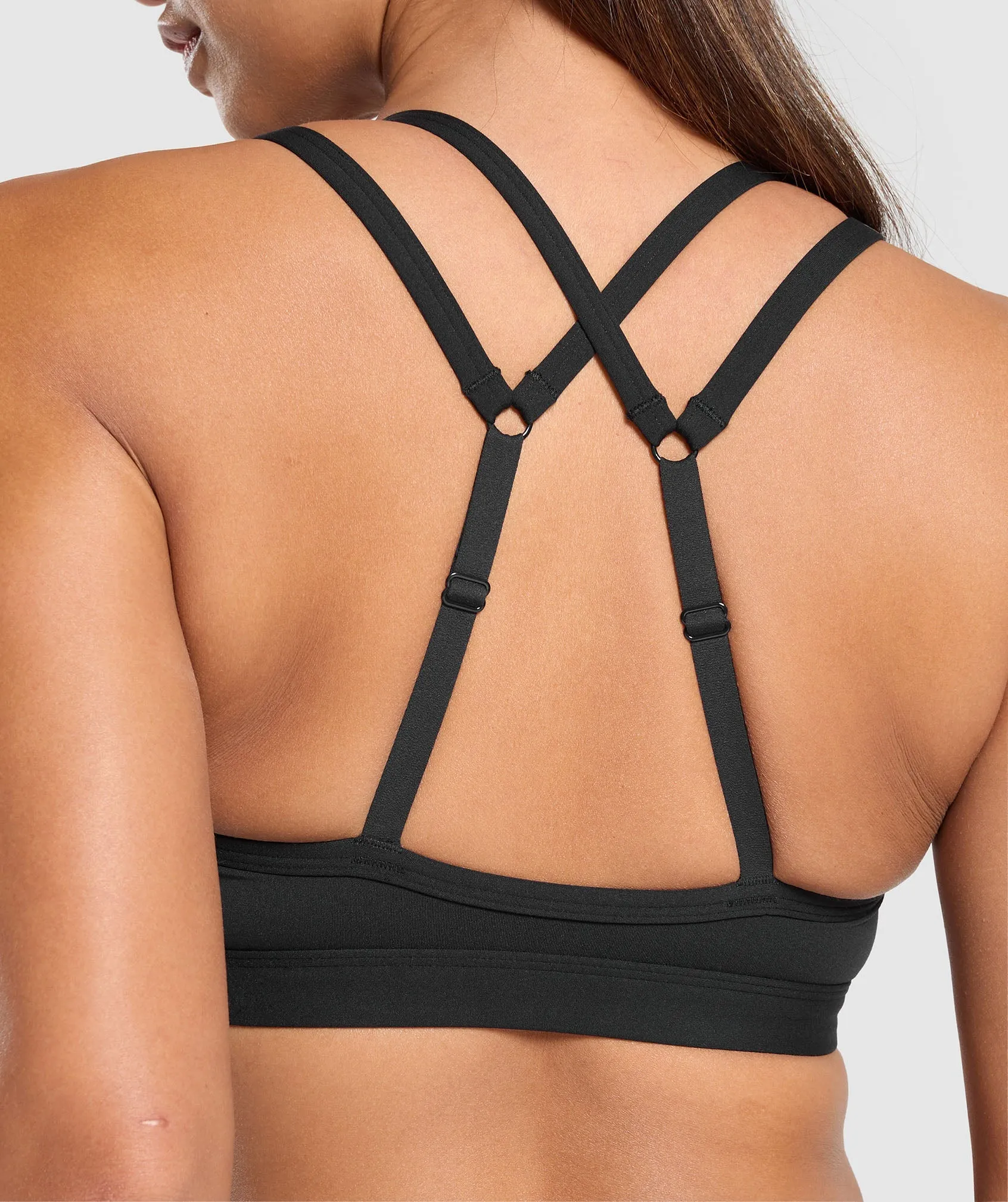 Gymshark Double Up Sports Bra - Black sold by Gymshark product image thumbnail 5